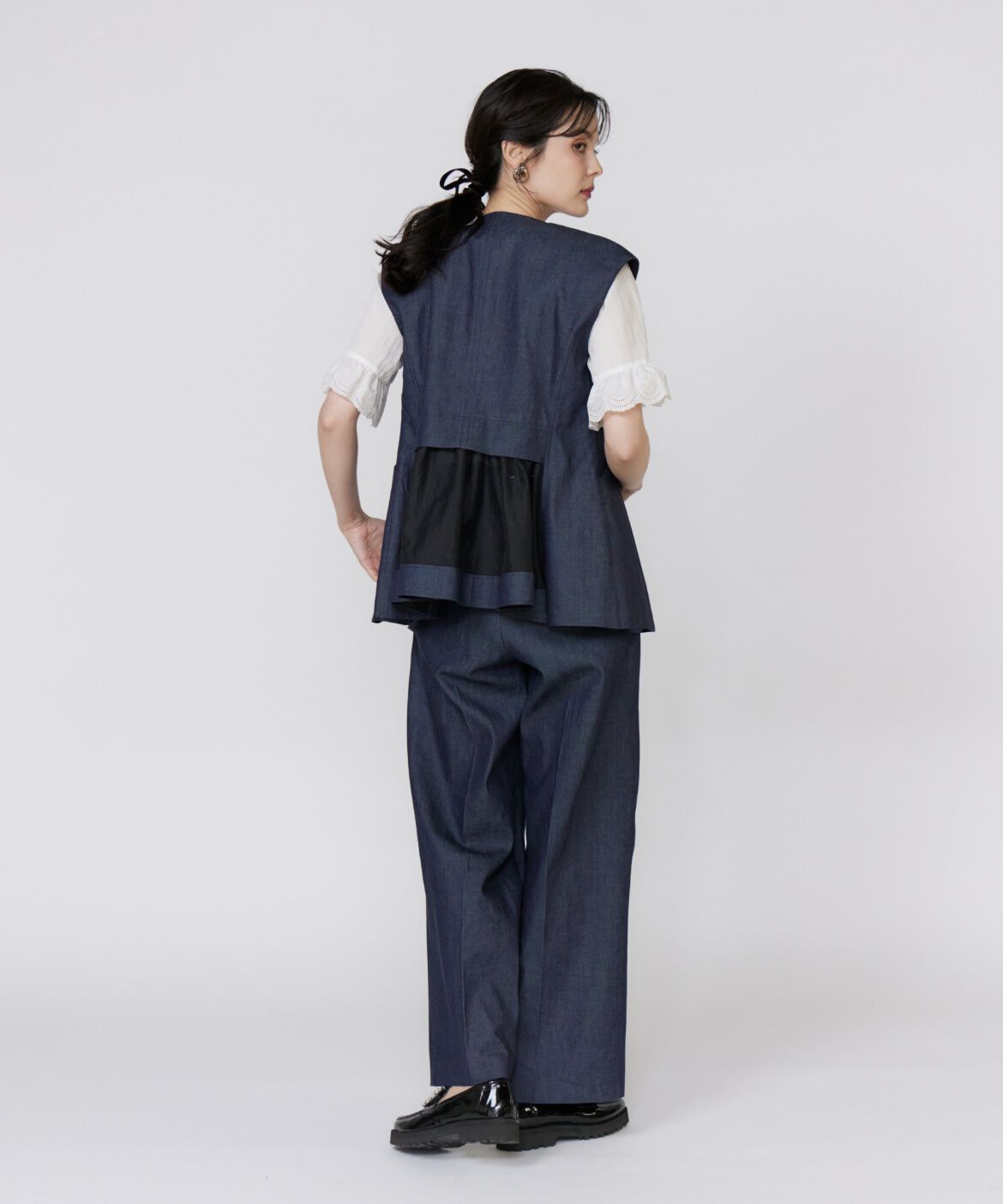 Maglie le cassetto「《美人百花9月号掲載》《ﾌﾗﾝﾄﾞﾙ45周年限定ｺﾚｸｼｮﾝ》ｻｽﾍﾟ 」|デニム|