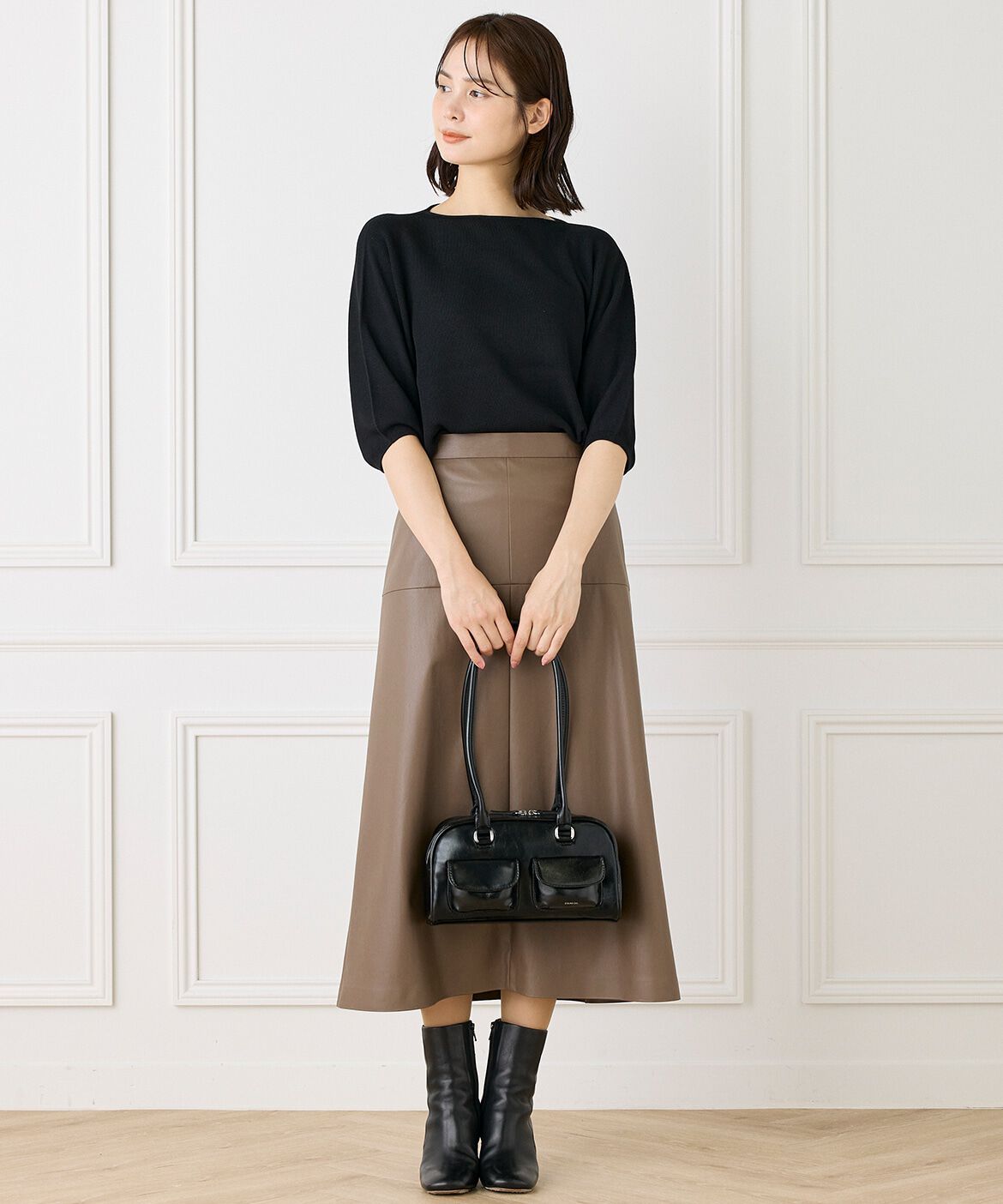 INED「《大きいサイズ》ドルマンスリーブニット《Cuoo》」|ニット・セーター|