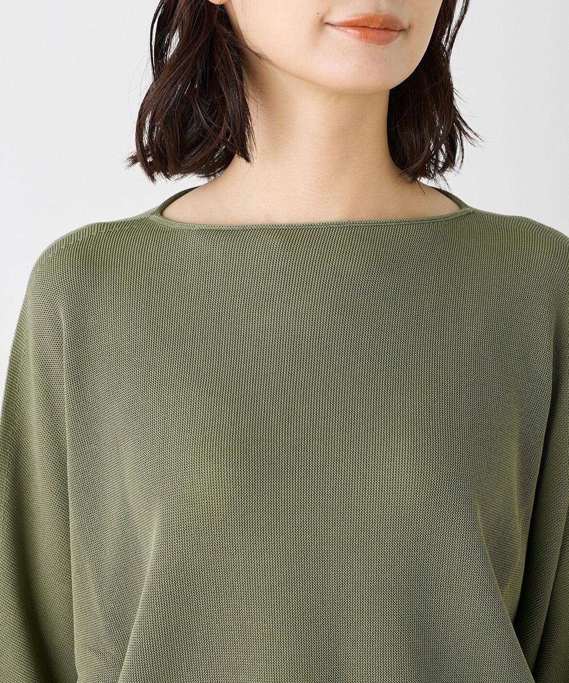 INED「《大きいサイズ》ドルマンスリーブニット《Cuoo》」|ニット・セーター|