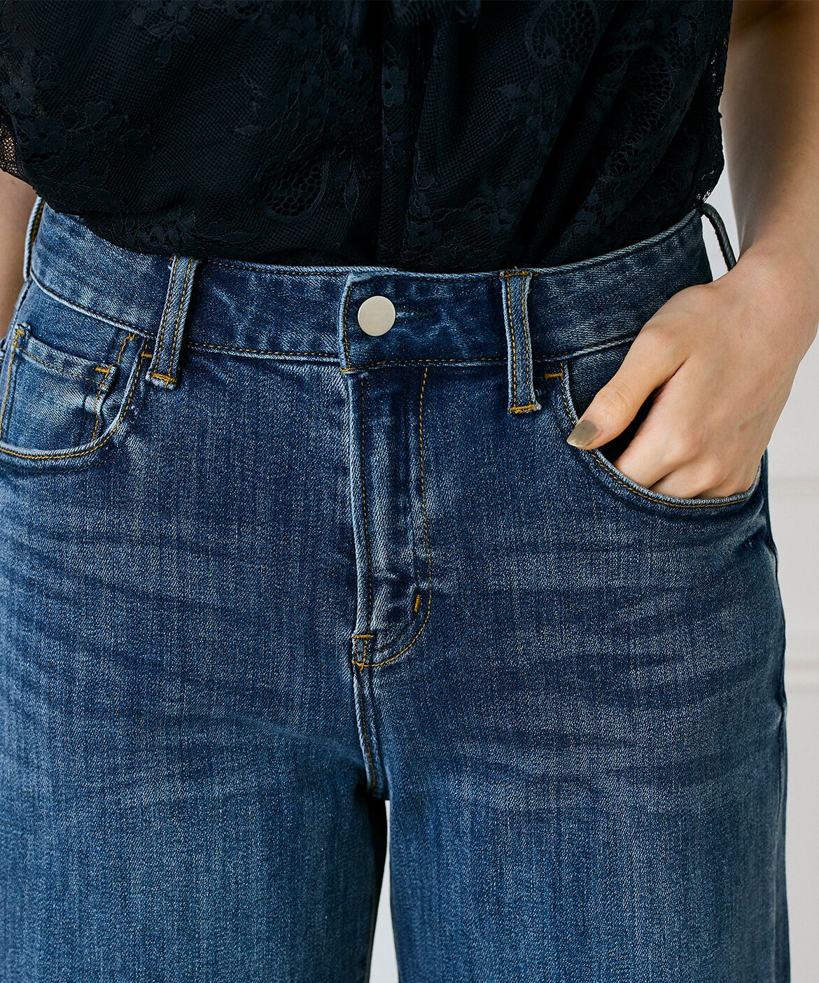 INED「ワイドデニム」|デニム|