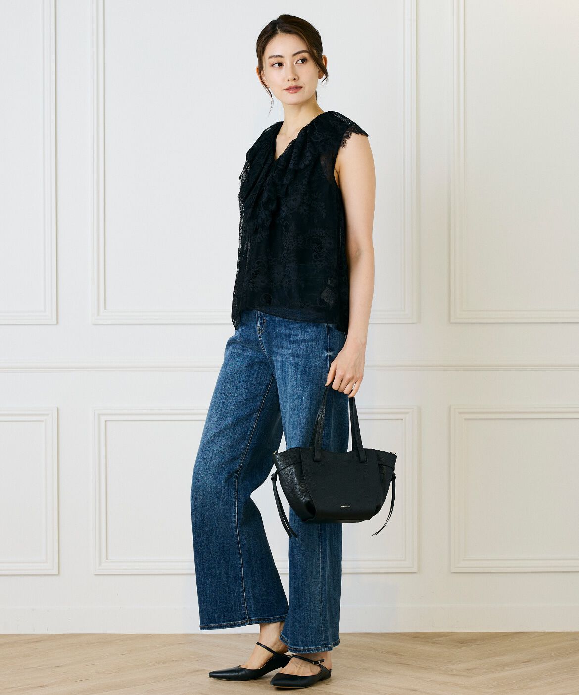 INED「ワイドデニム」|デニム|