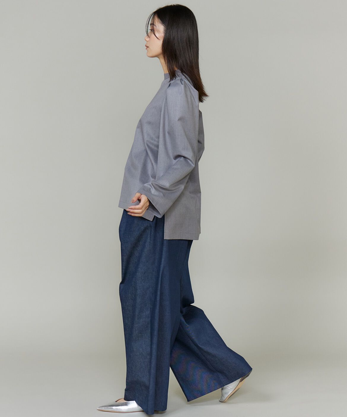 INED「《三尋木奈保コラボ・Oggi12月号掲載》盛り袖ブラウス」|シャツ・ブラウス|