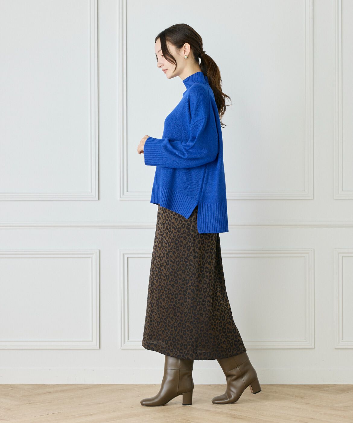 Le Souk「スフレニットハイネックプルオーバー」|ニット・セーター|