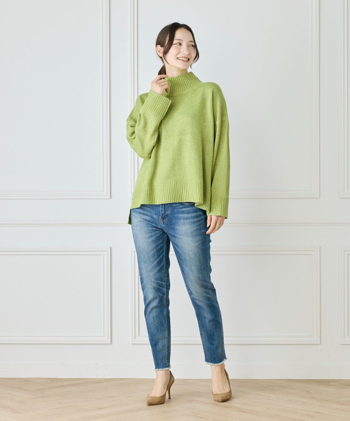 Le Souk「スフレニットハイネックプルオーバー」|ニット・セーター|