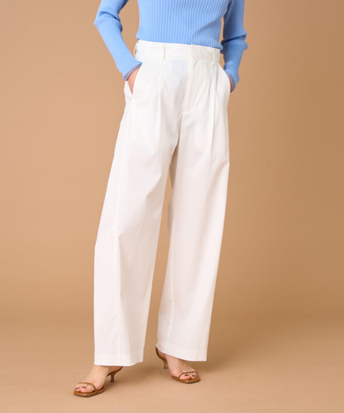 INED「バレルパンツ」|その他|オフホワイト1