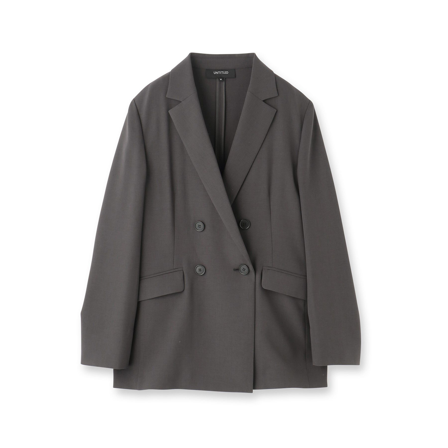 UNTITLED「【接触冷感/UVカット/洗える】エアリー ダブルブレストジャケット」|テーラードジャケット|