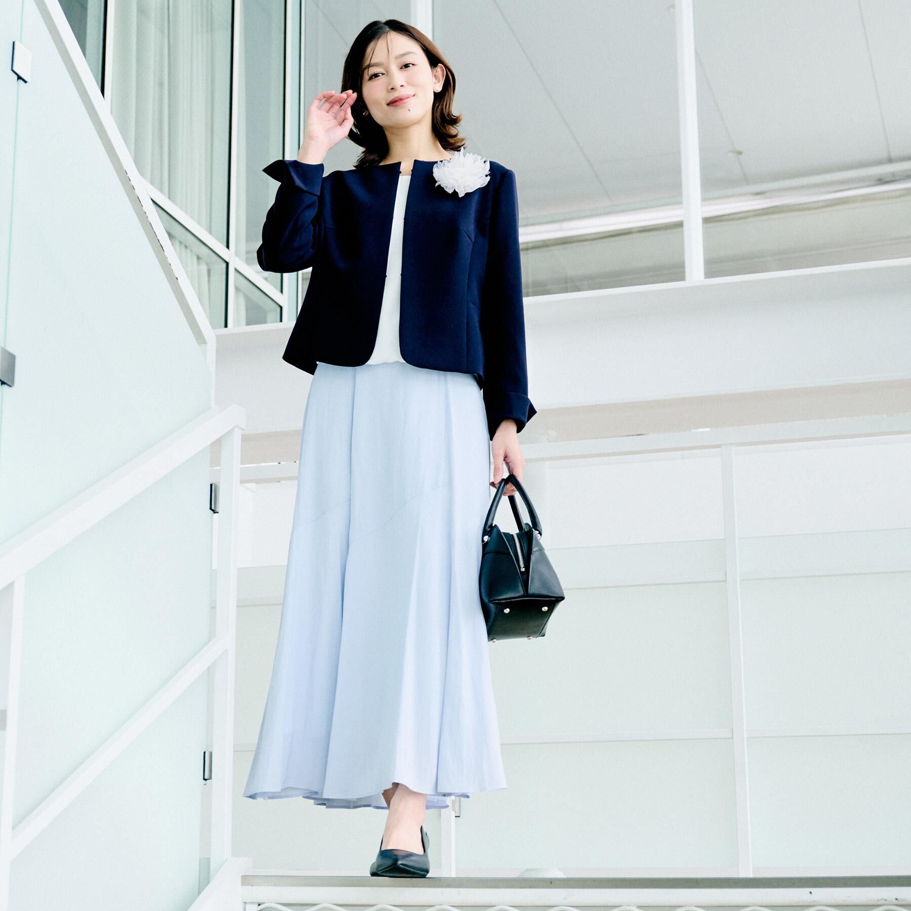 UNTITLED「【洗える/ストレッチ性/軽い】ノーカラージャケット」|ノーカラージャケット|