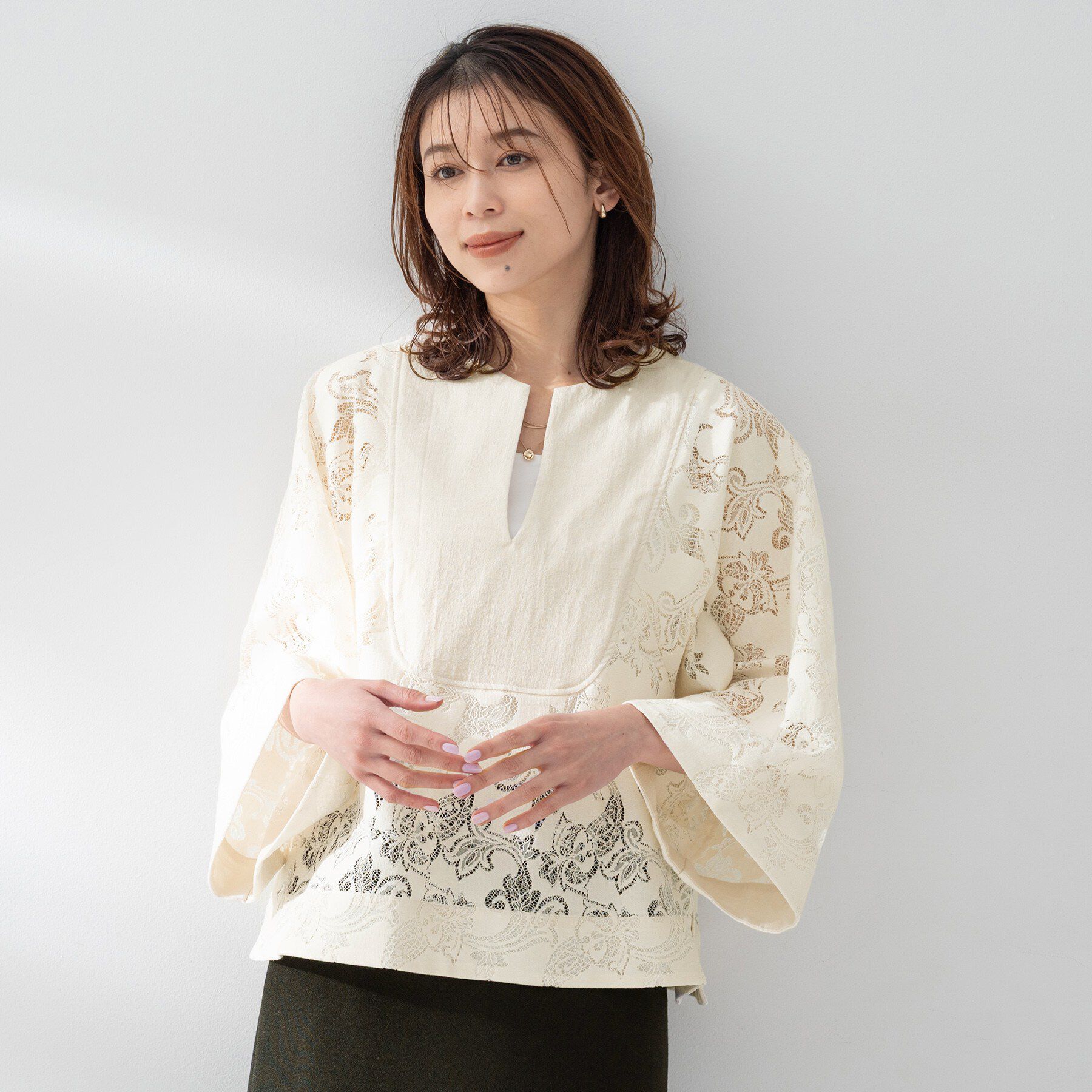 UNTITLED「【Munich】ドッキングブラウス」|シャツ・ブラウス|