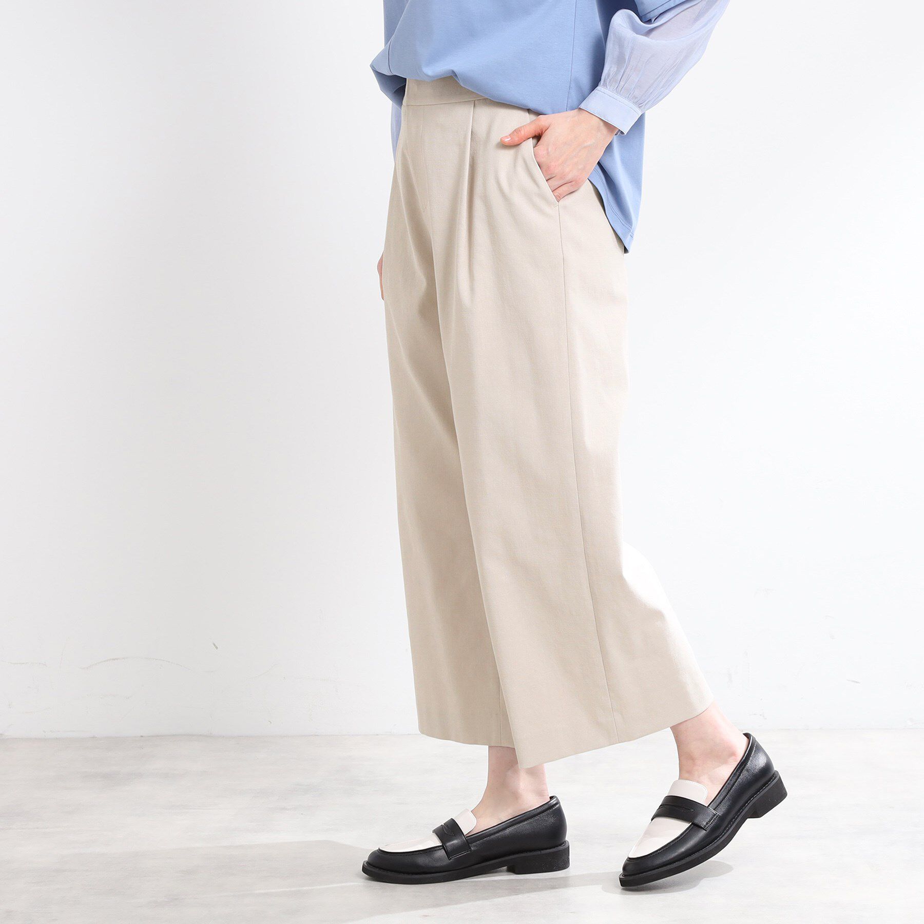 Reflect「【E‐QUALITY／手洗い可】ワイドクロップドパンツ」|その他|