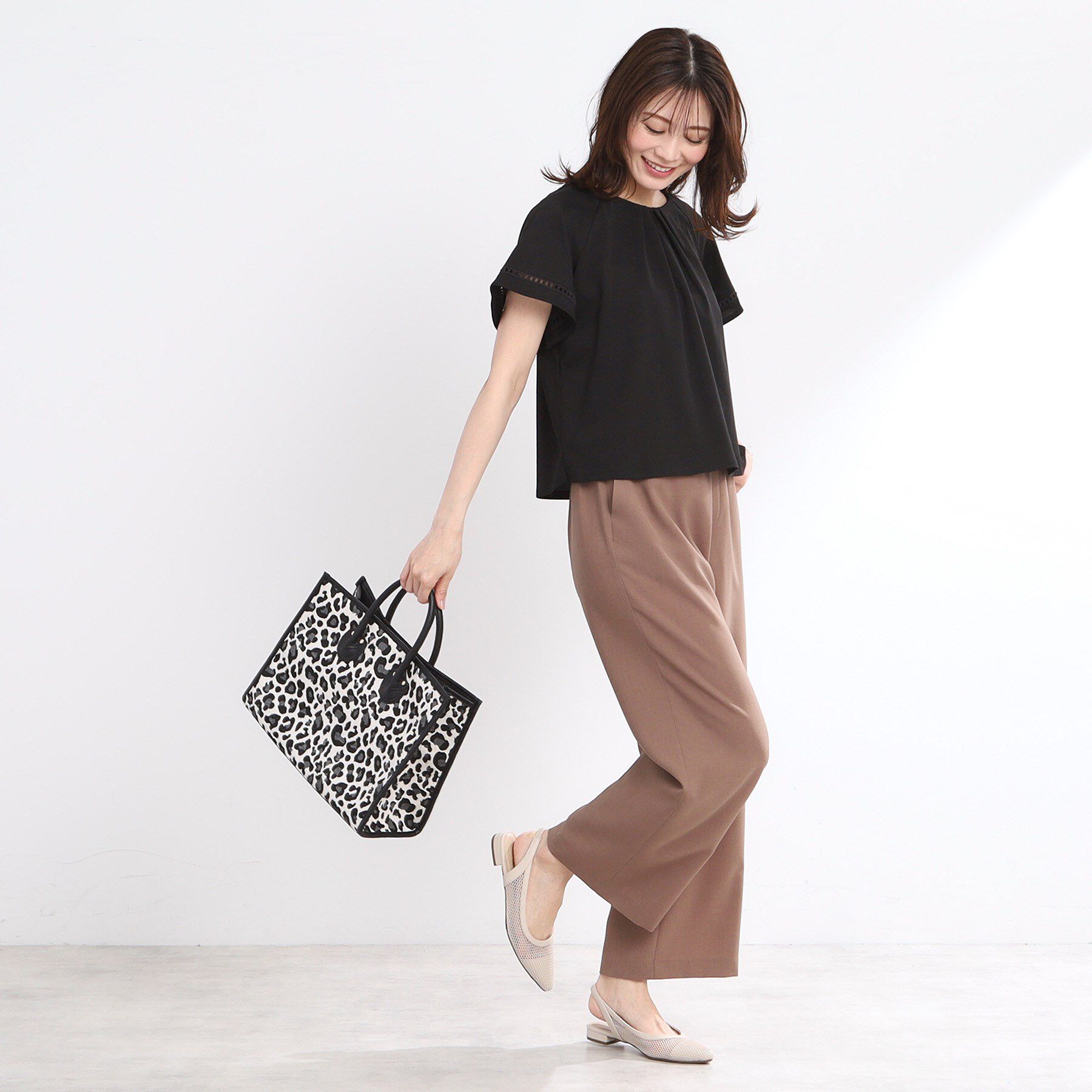 Reflect「【手洗い可】フレアースリーブカットソー」|Tシャツ・カットソー|