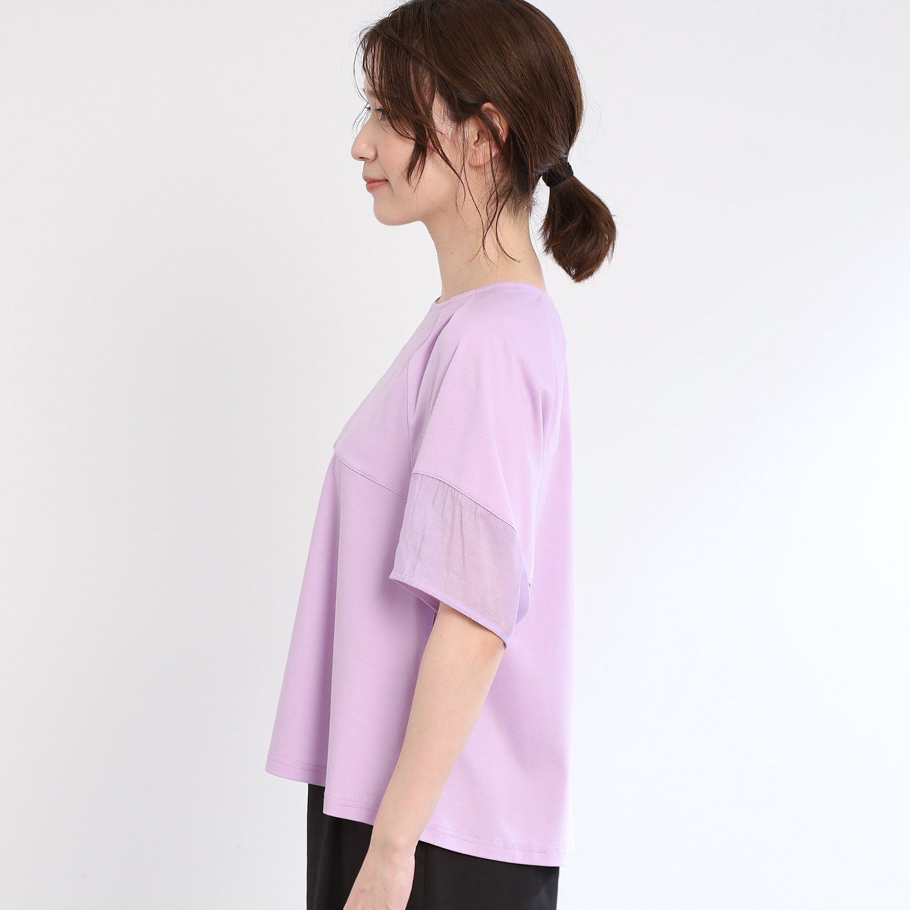 Reflect「【夏SALE／E‐QUALITY／手洗い可】シアーラグランプルオーバー」|Tシャツ・カットソー|