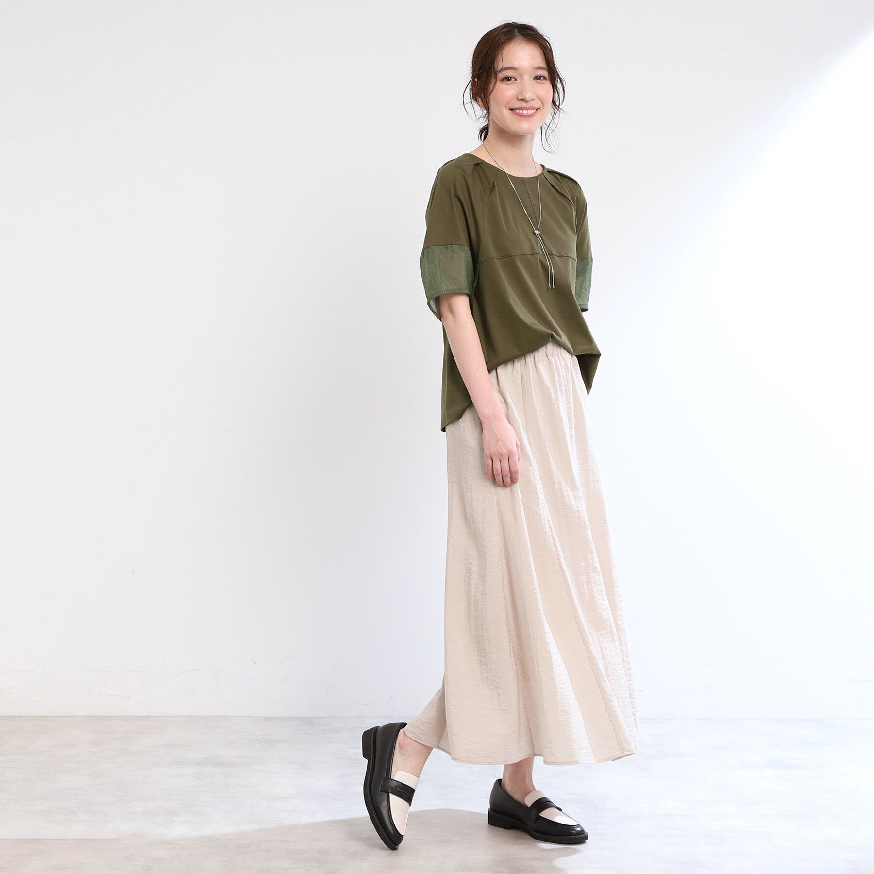 Reflect「【夏SALE／E‐QUALITY／手洗い可】シアーラグランプルオーバー」|Tシャツ・カットソー|