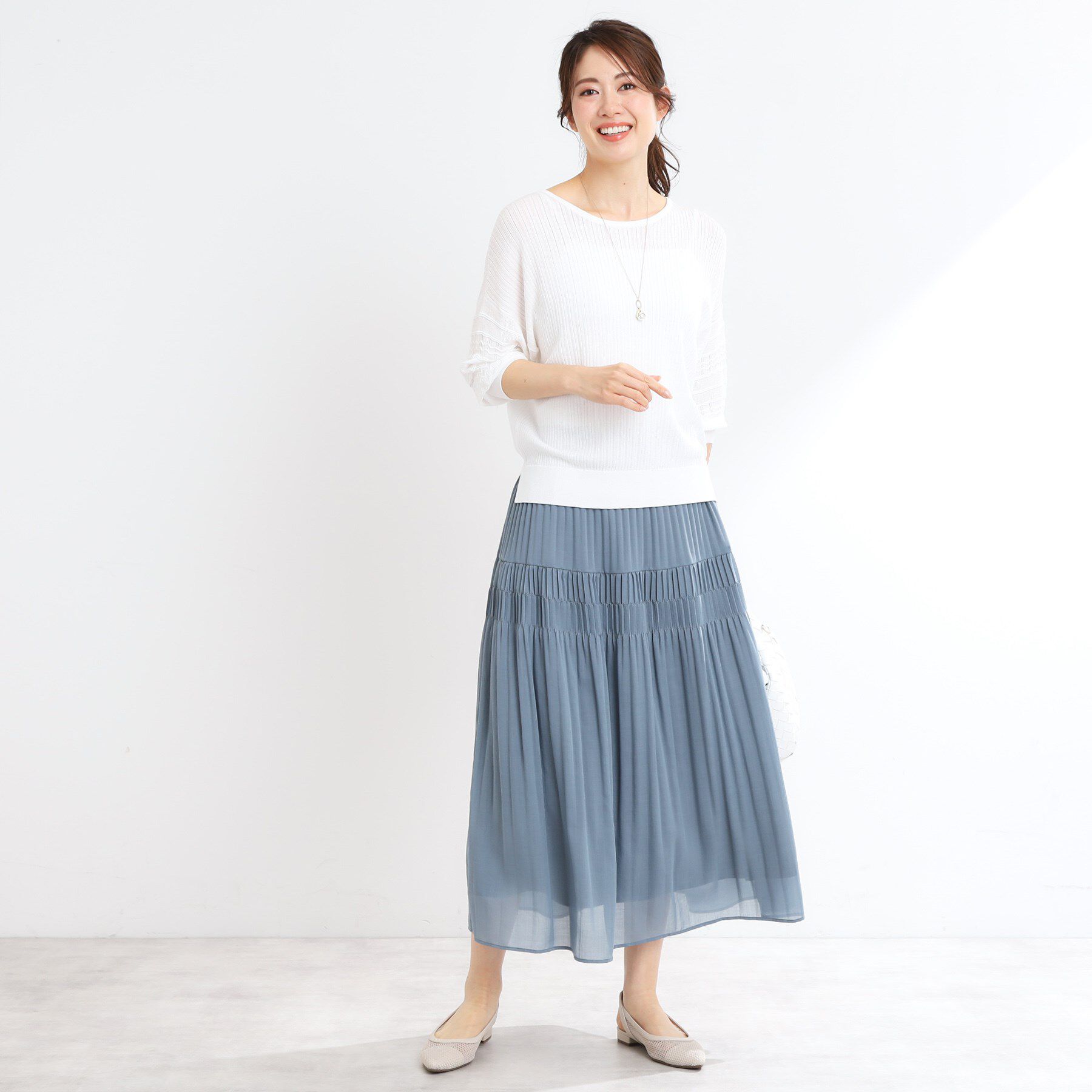 Reflect「【WEB先行カラーあり】オフボディプルオーバーニット」|ニット・セーター|