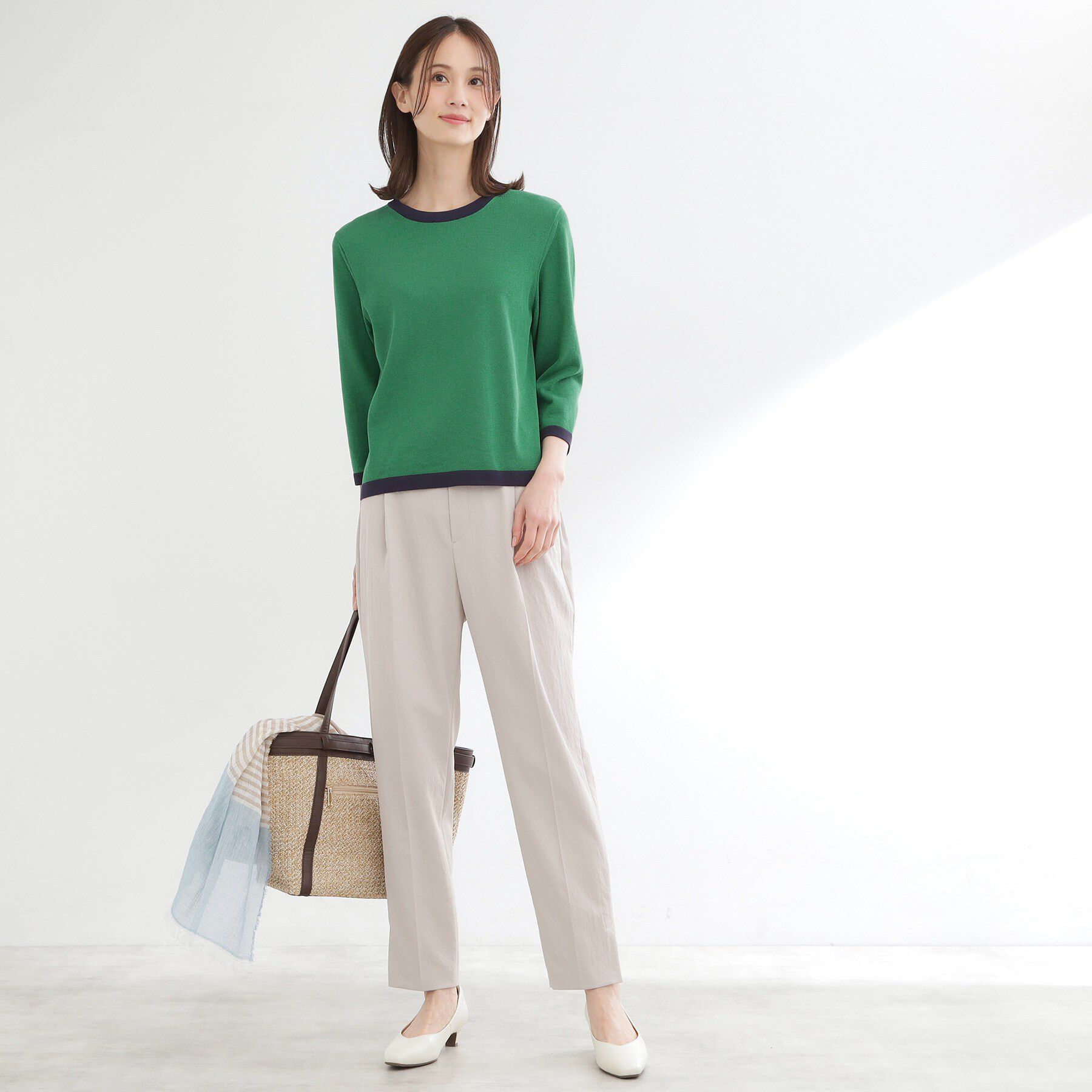 Reflect「【アンサンブル可】バイカラーニット」|ニット・セーター|