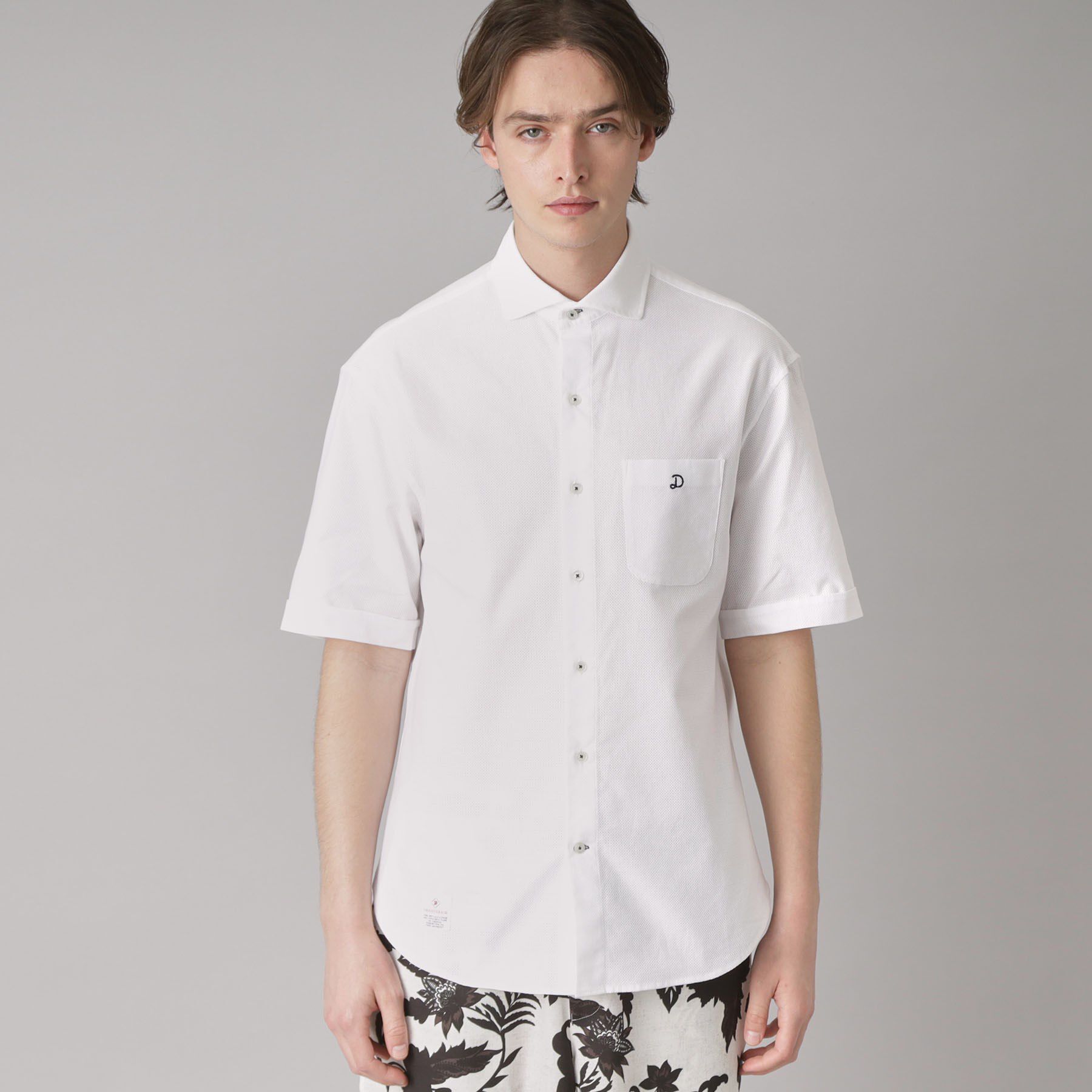 DRESSTERIOR「メッシュエアー ハーフスリーブシャツ」|シャツ・ブラウス|