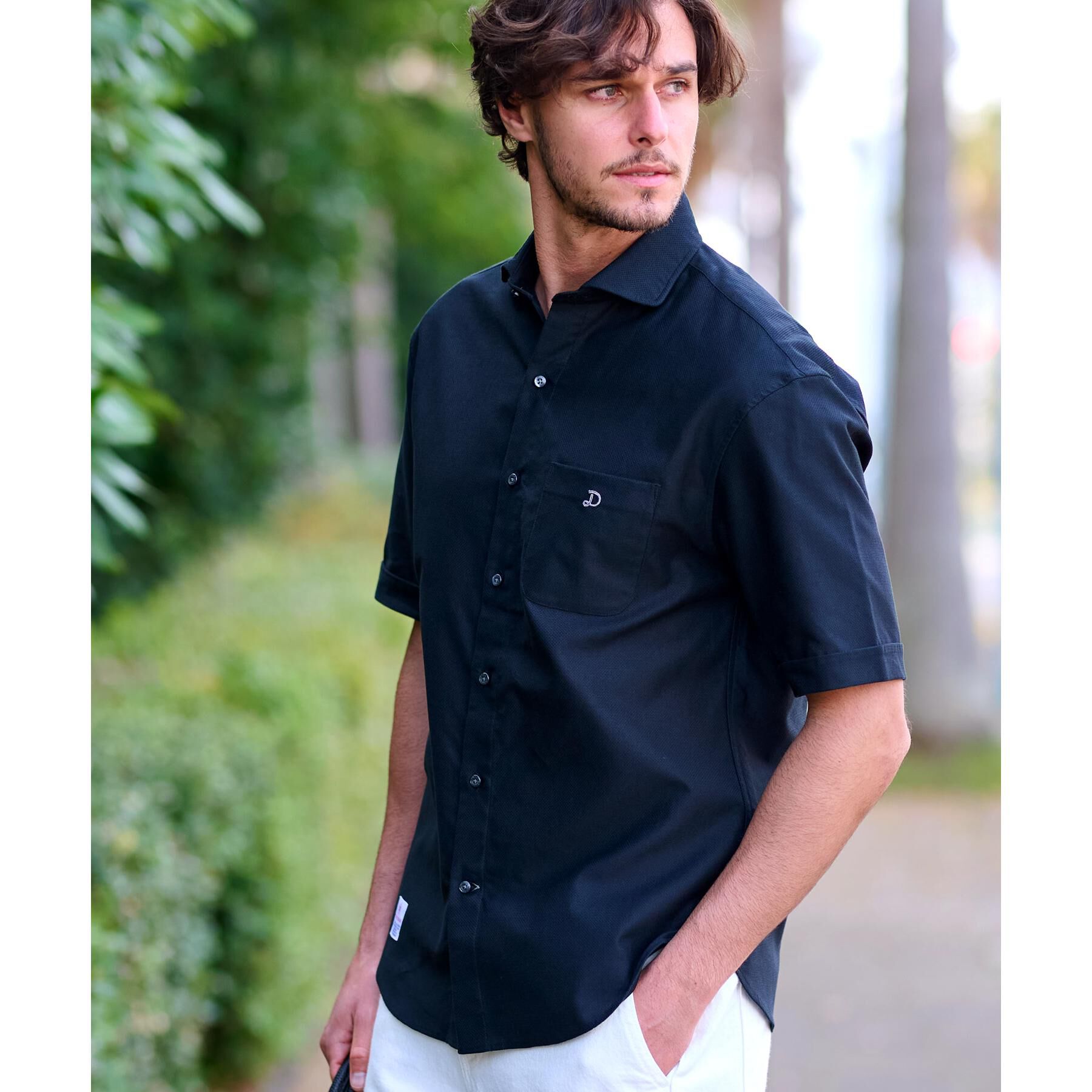 DRESSTERIOR「メッシュエアー ハーフスリーブシャツ」|シャツ・ブラウス|