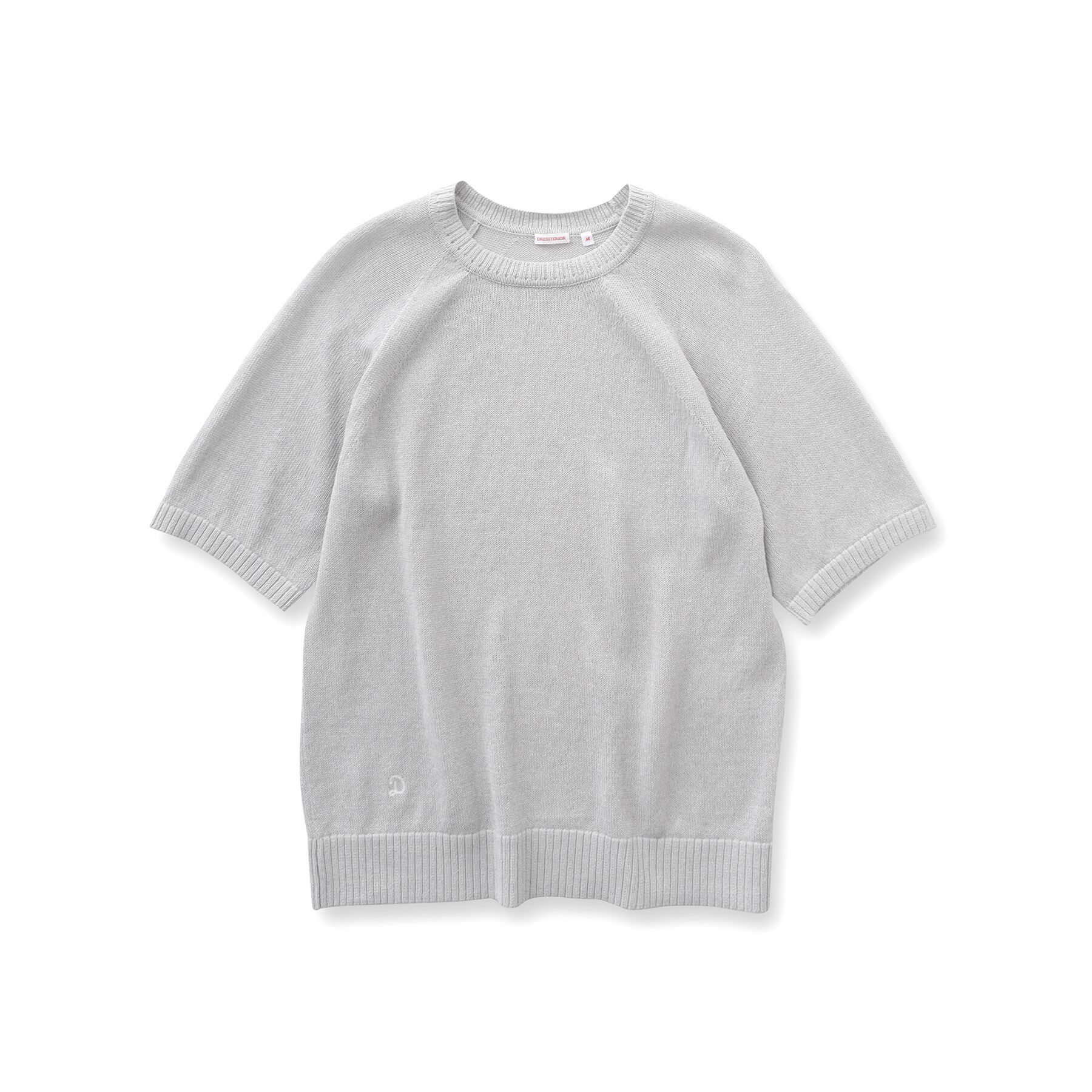 DRESSTERIOR「ペーパーコットン ハーフスリーブニット」|ニット・セーター|