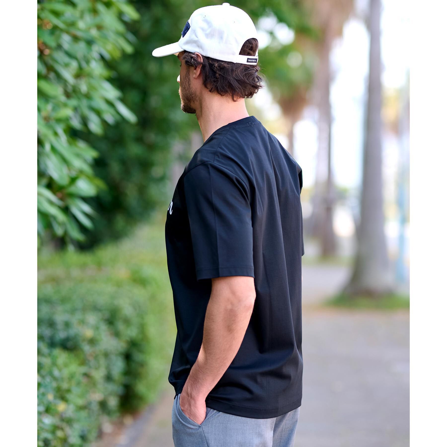 DRESSTERIOR「【接触冷感/抗菌防臭/消臭】ICE CLEAR COTTON ロゴT」|Tシャツ・カットソー|