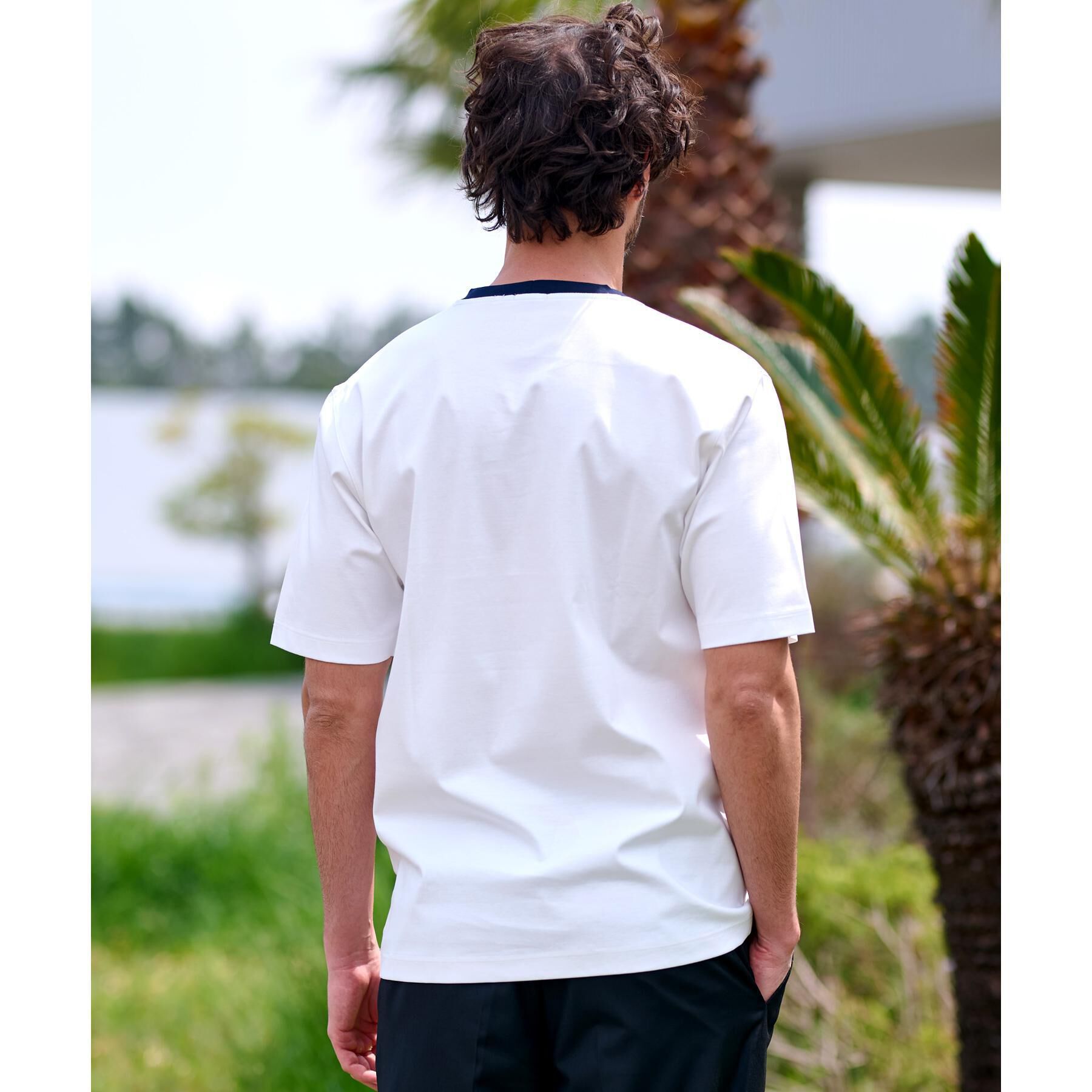 DRESSTERIOR「【接触冷感/抗菌防臭/消臭】ICE CLEAR COTTON ロゴT」|Tシャツ・カットソー|
