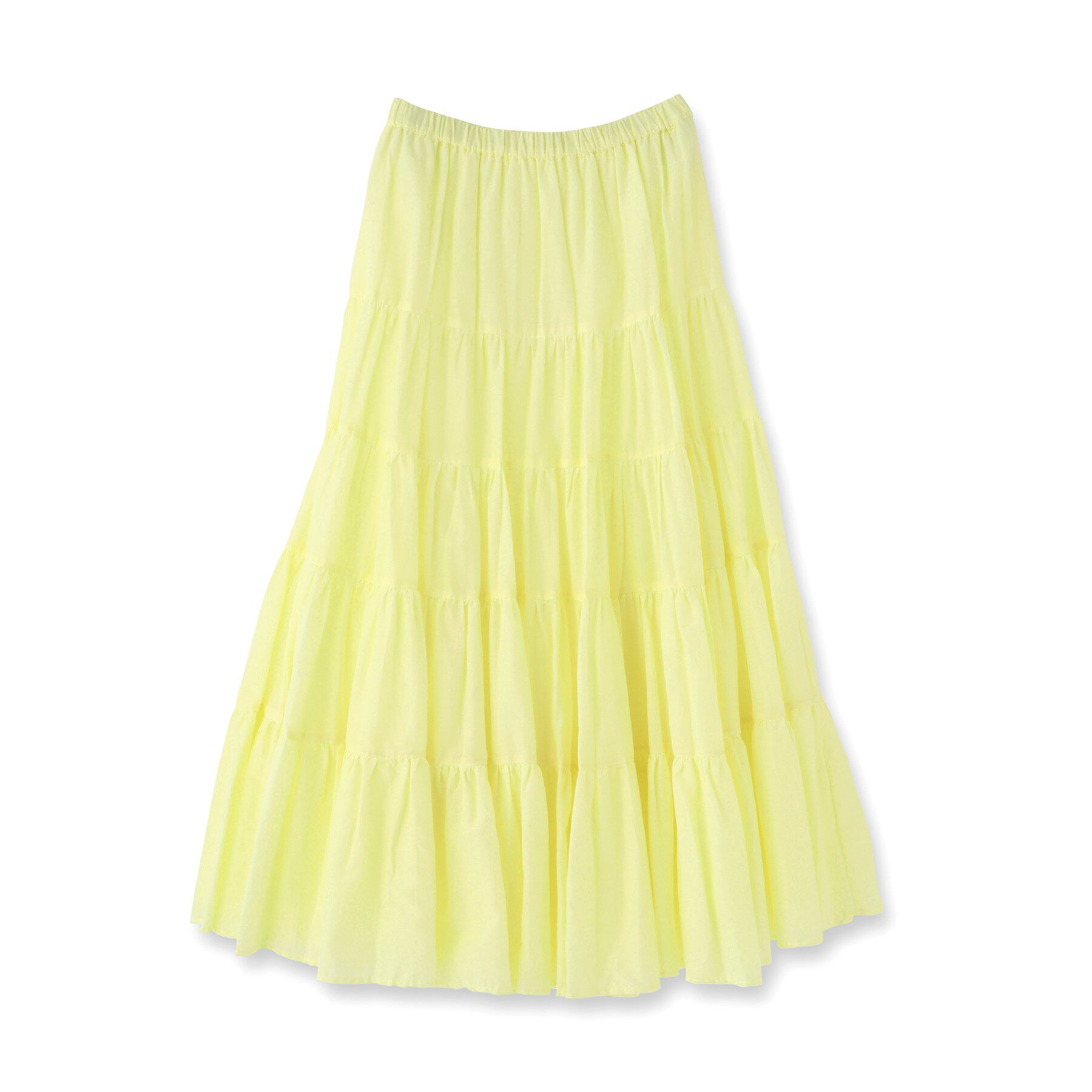 DRESSTERIOR「コットンボイルティアードスカート」|スカート|