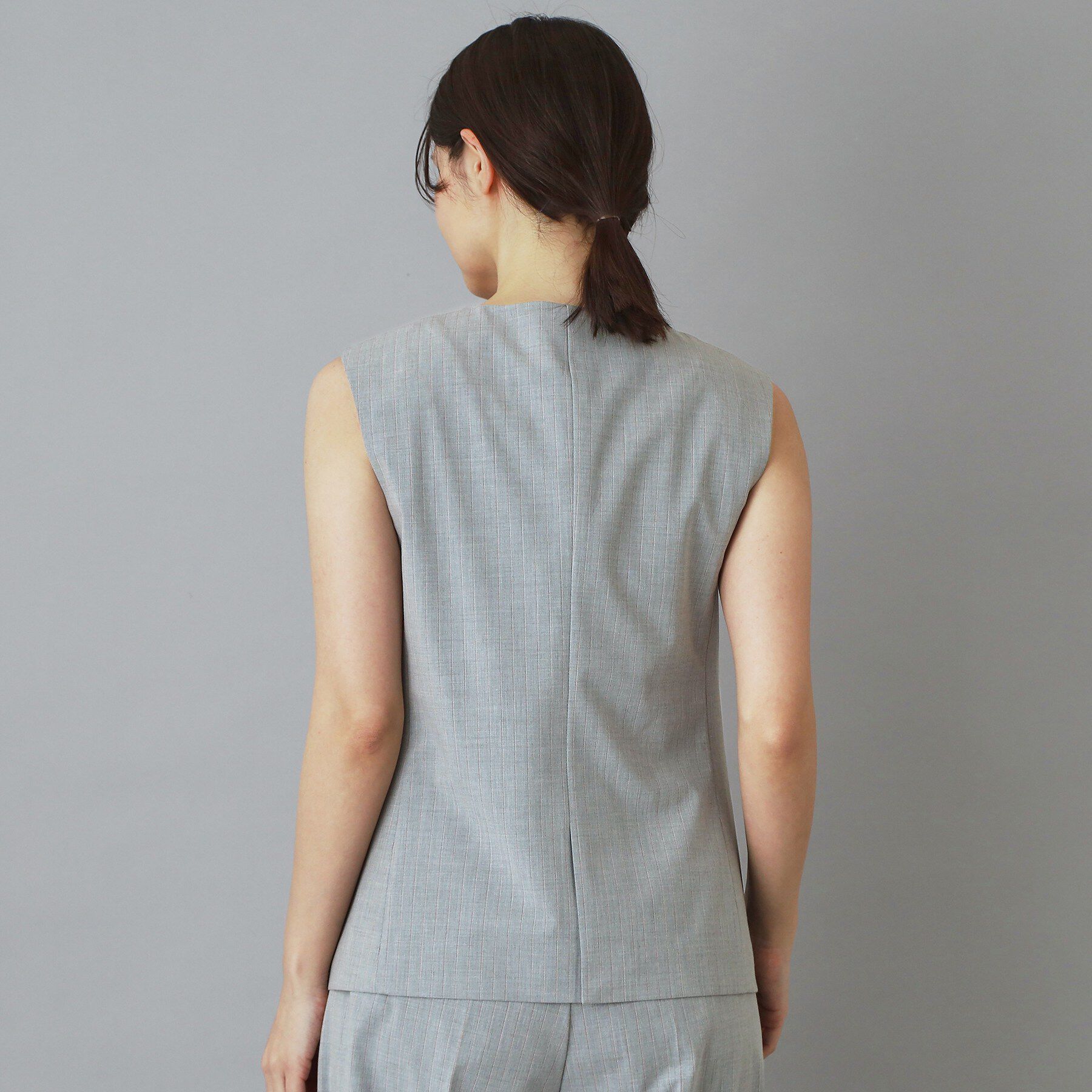 DRESSTERIOR「【セットアップ可】セットアップストライプジレ」|ベスト・ジレ|