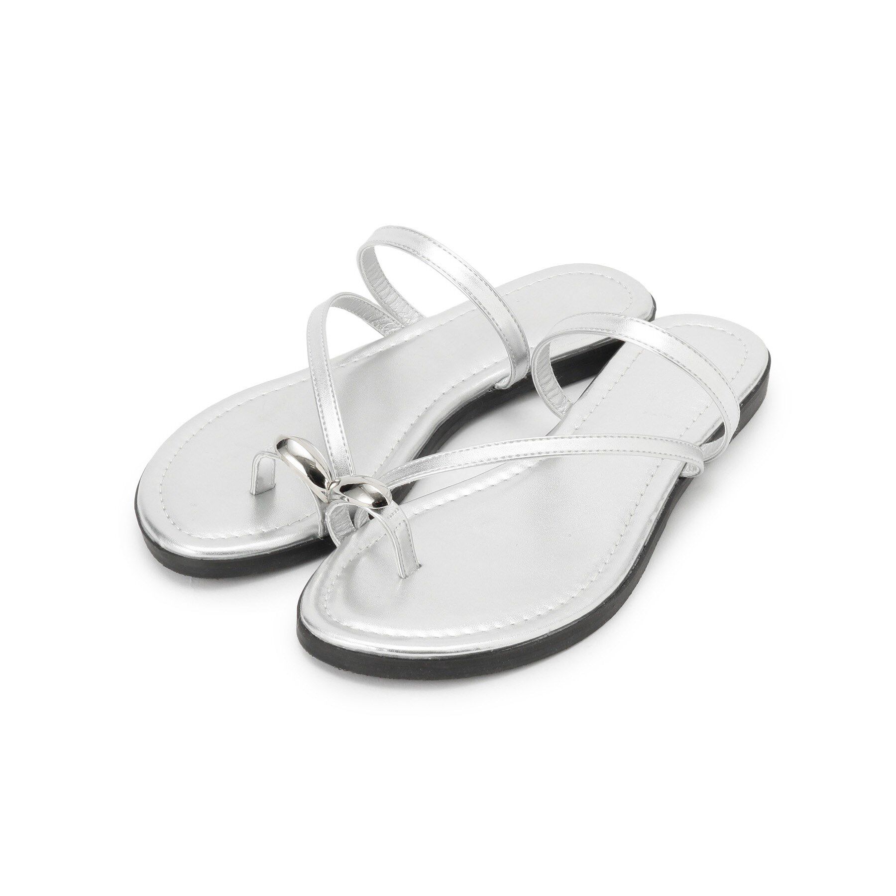 grove「メタルサムリングフラットサンダル」|サンダル|