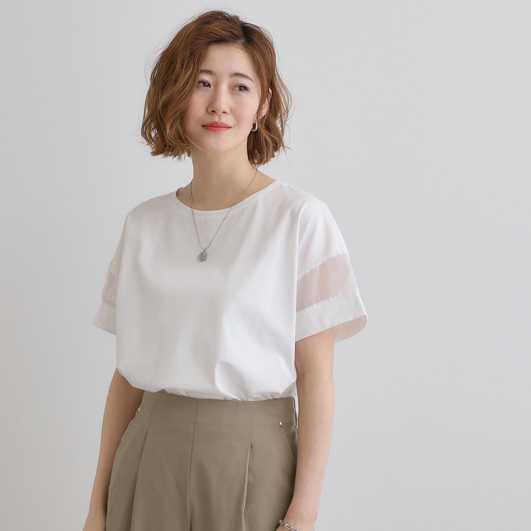 grove「【UVカット・接触冷感】シアードッキングTシャツ」|Tシャツ・カットソー|