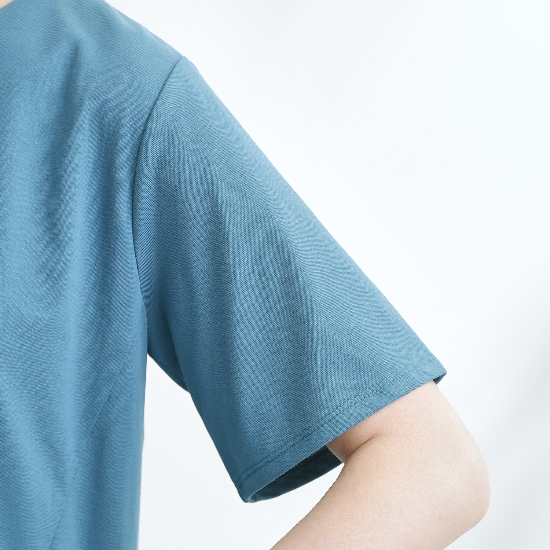 grove「【UV・冷感】布帛使いフレアーTシャツ」|Tシャツ・カットソー|