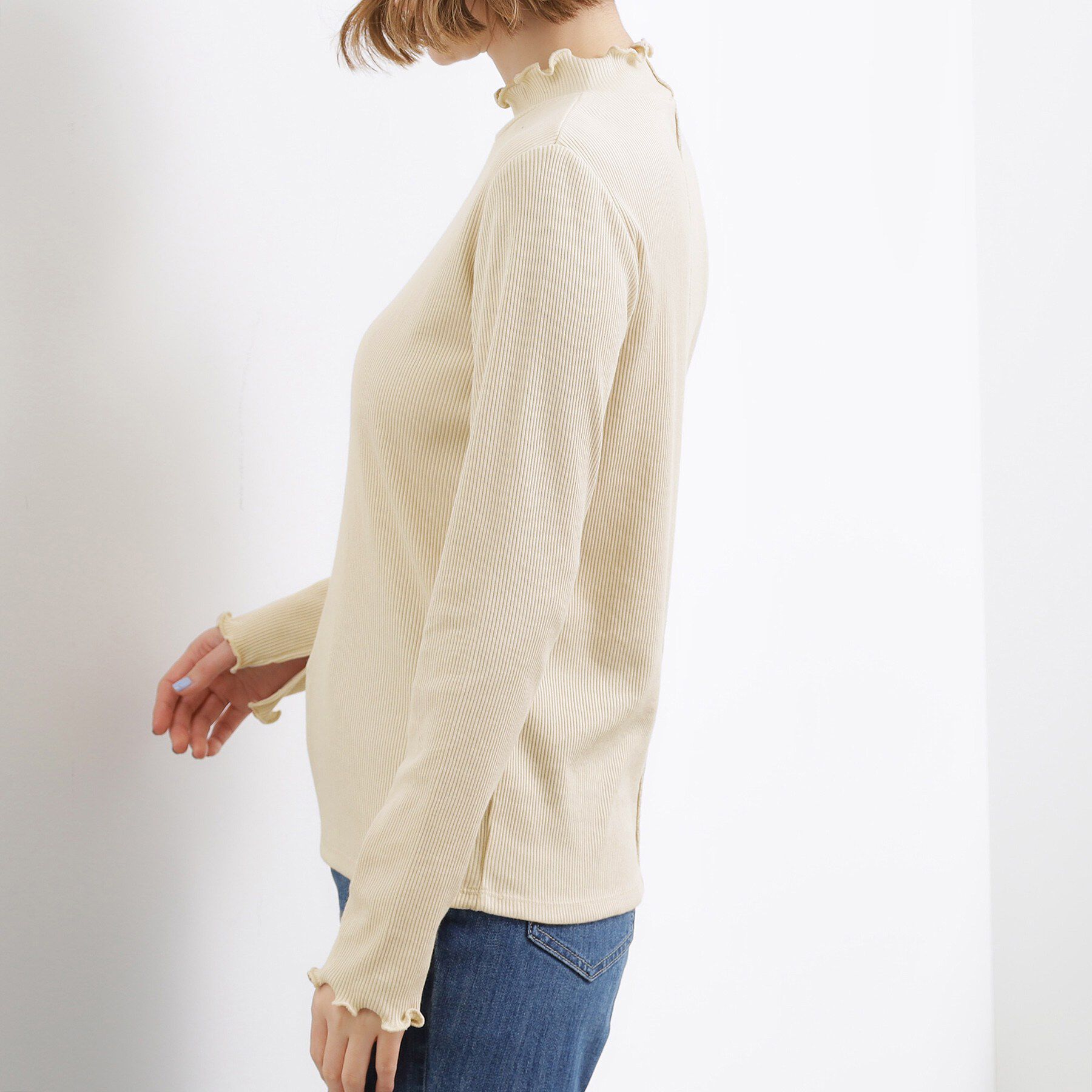 grove「シルクライクリブタートルネック」|Tシャツ・カットソー|