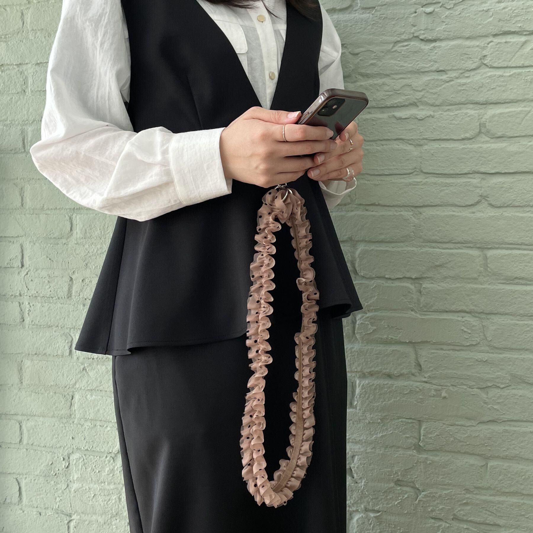 grove「ドットチュールパール調ストラップ」|ストラップ|