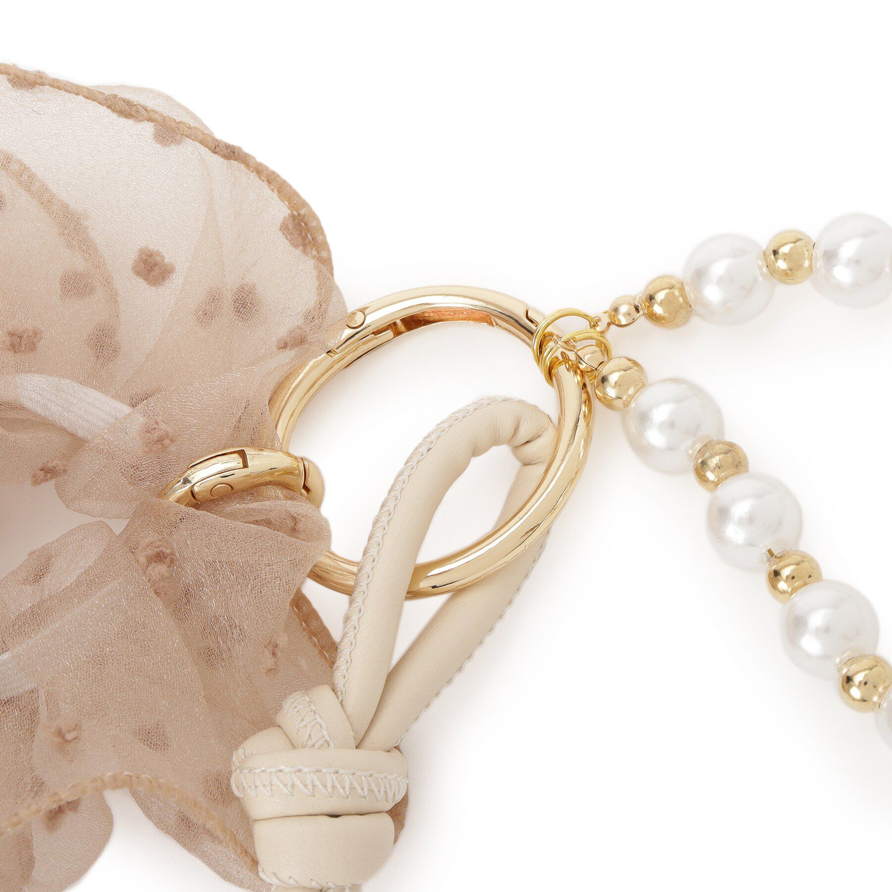 grove「ドットシュシュバッグチャーム」|キーケース|