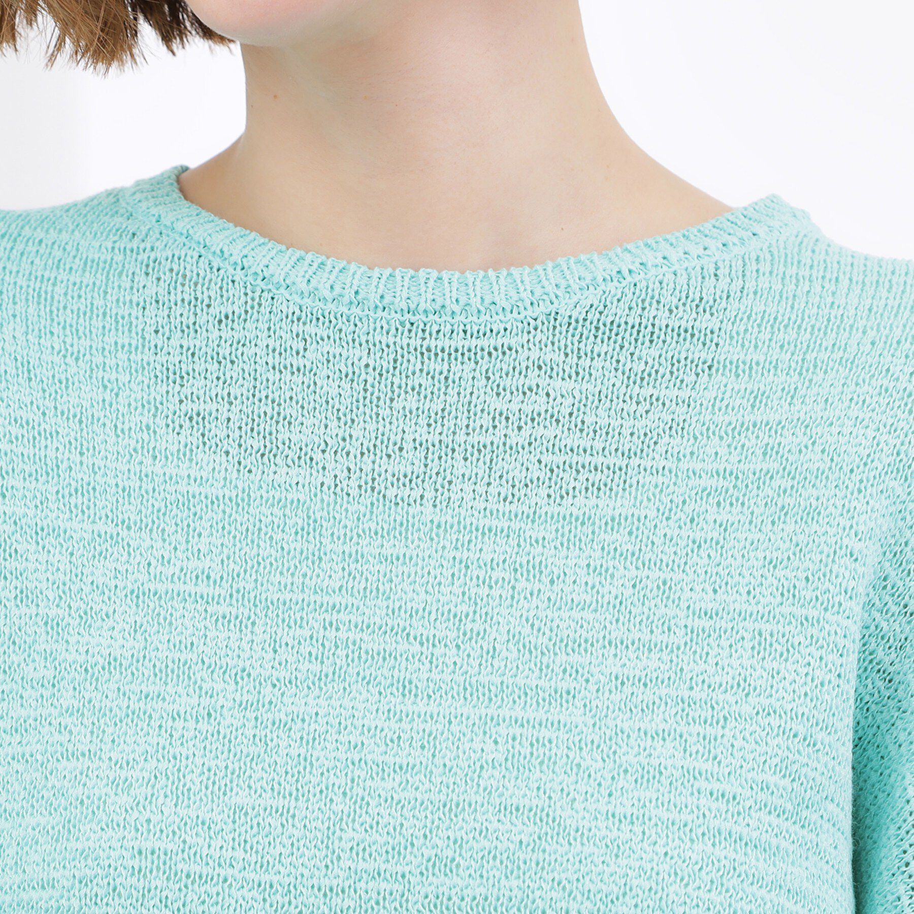 grove「【貴島明日香さん着用・大人のリラックススタイル】テープヤーン ボートネックニット」|ニット・セーター|