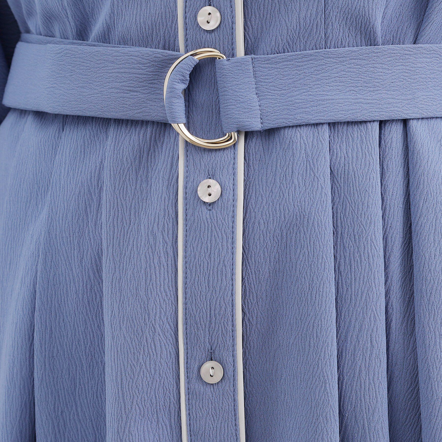 grove「【貴島明日香さん着用・美シルエット】ウエストタック配色ワンピース」|ワンピース|