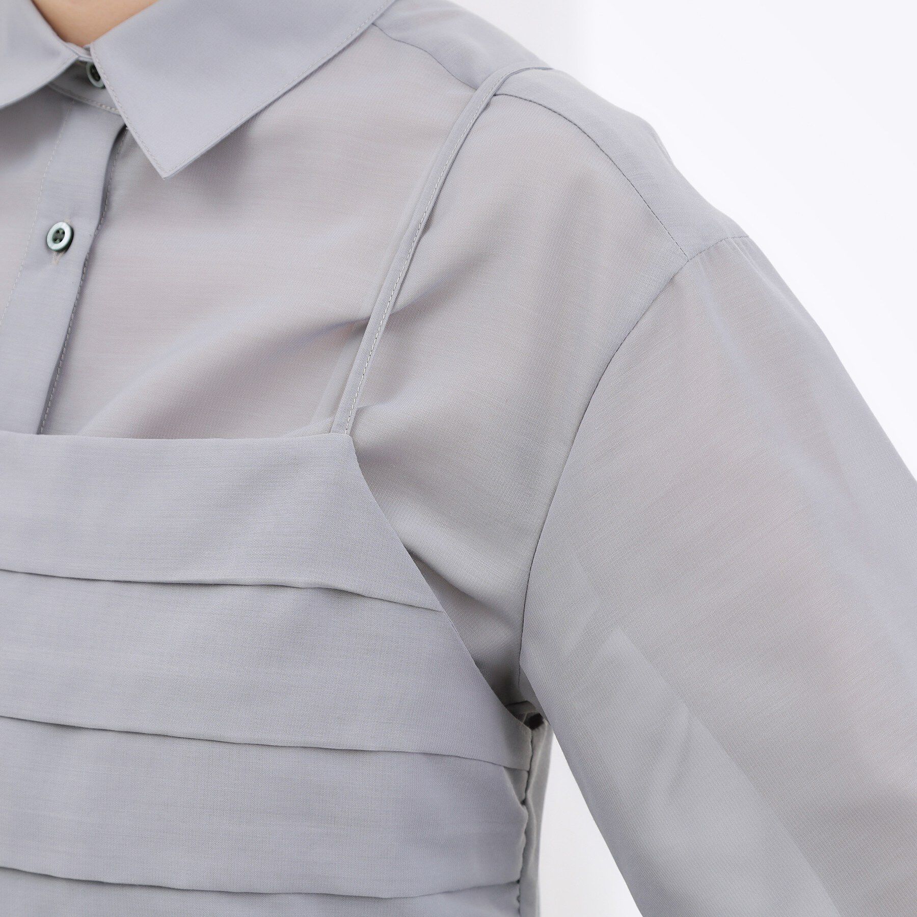 grove「【2点SET】今どきシアーシャツ＆キャミセット」|シャツ・ブラウス|