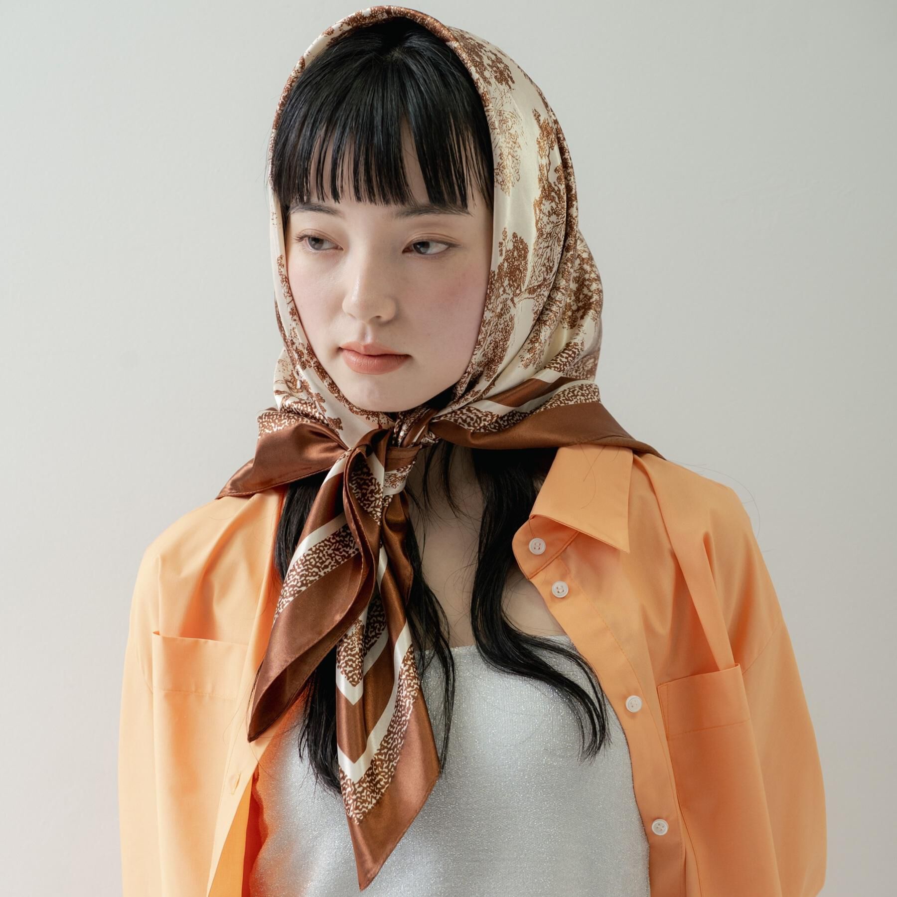 GALLEST「アートプリントスカーフ」|ストール|