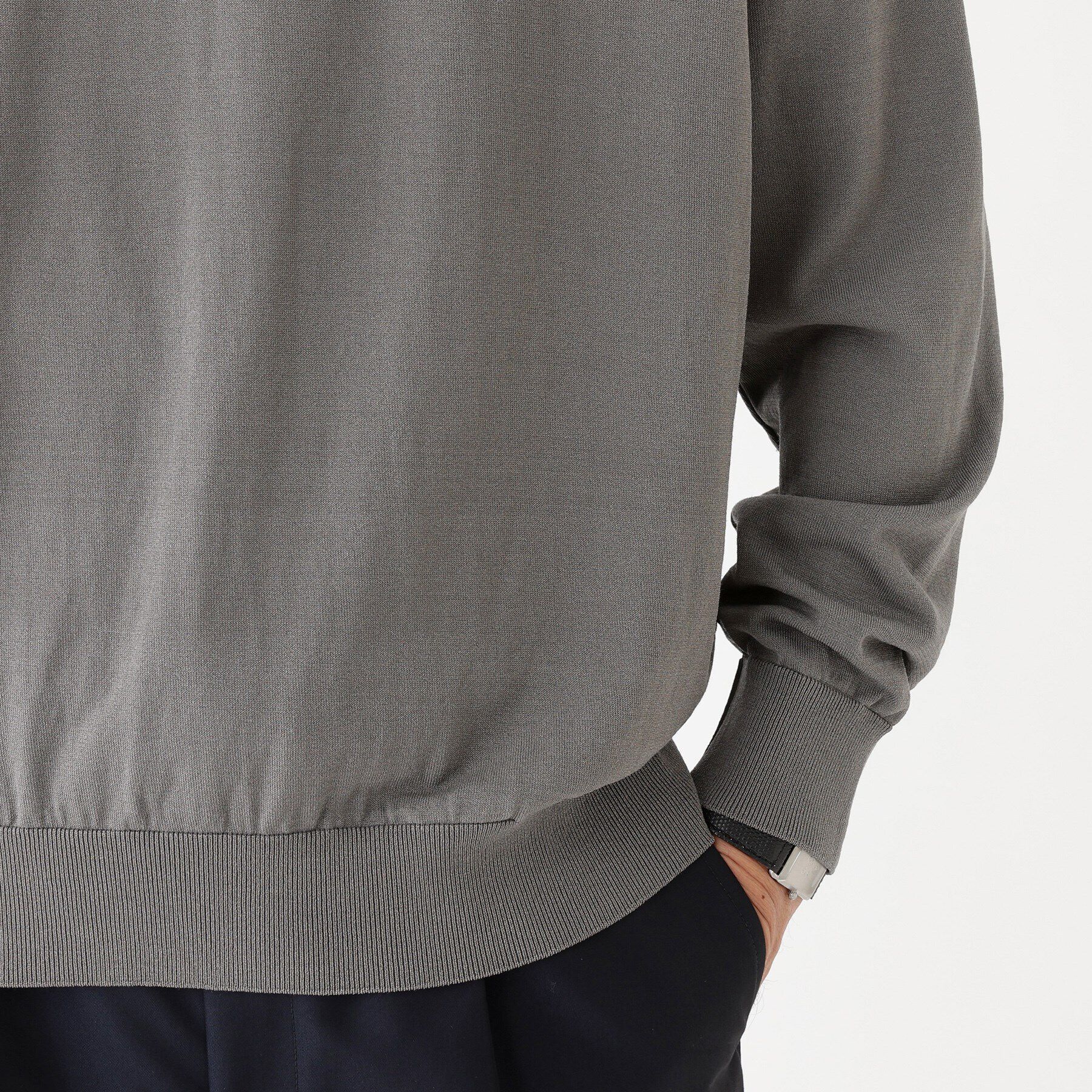 TAKEO KIKUCHI「【THE FLAGSHIP】ウール混シルク プルオーバーニット」|ニット・セーター|