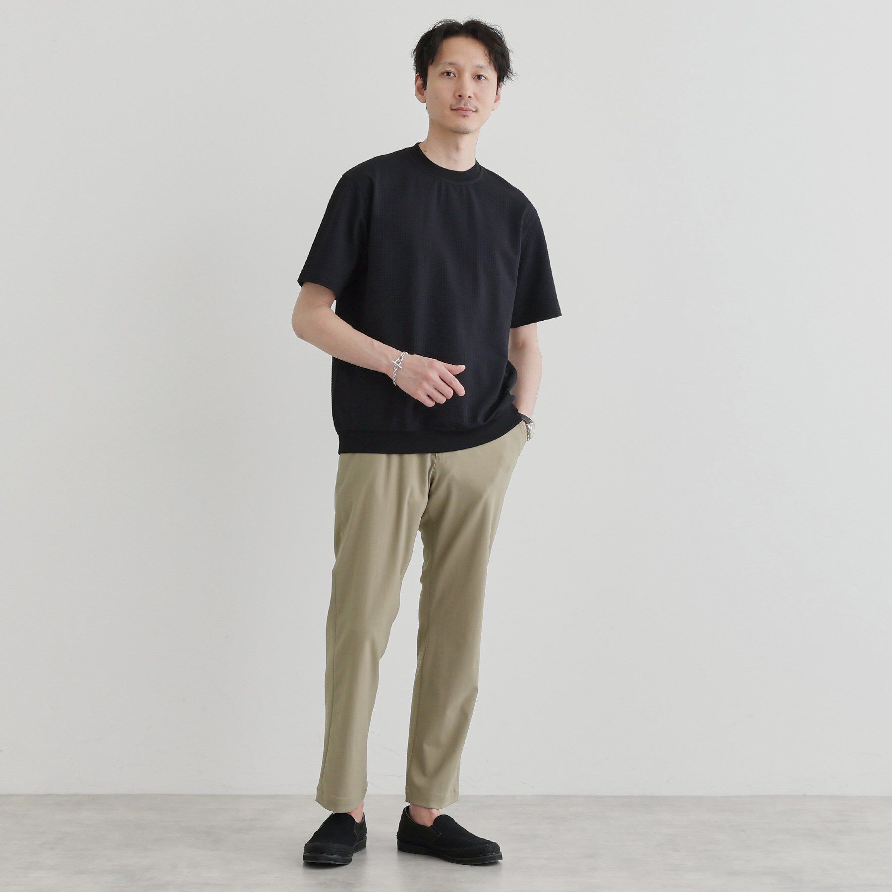 TAKEO KIKUCHI「サイドゴアウエスト ストレートパンツ」|その他|