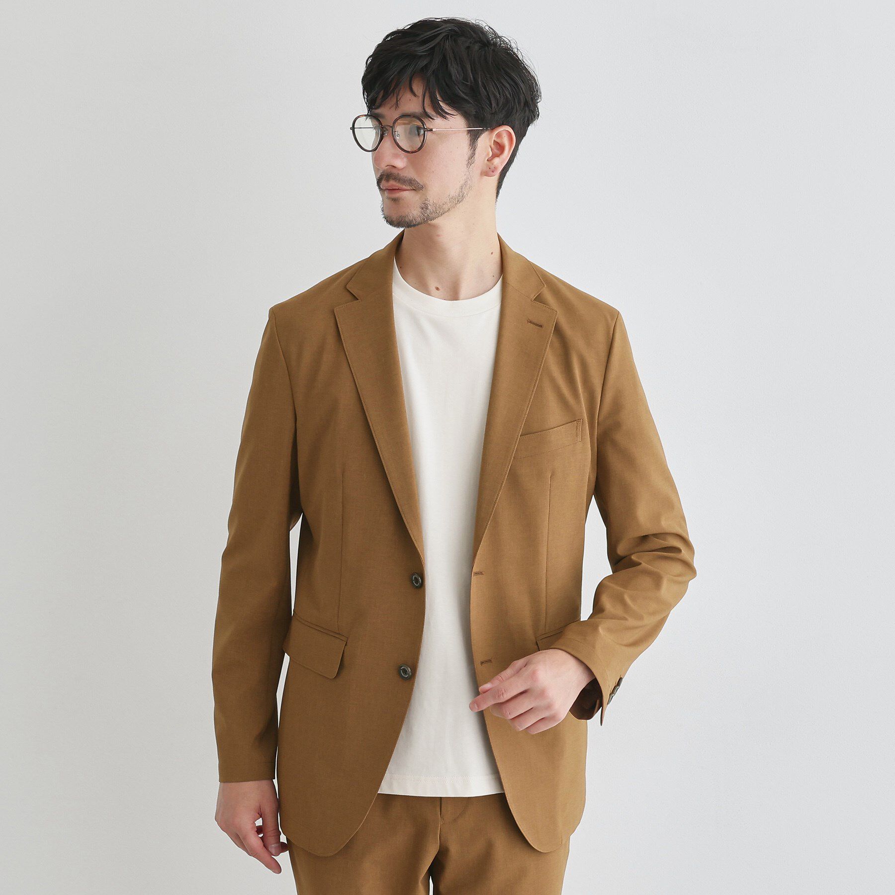 TAKEO KIKUCHI「【LIMITED】吸水速乾セットアップ／背抜きジャケット＆イージーパンツ」|スーツ|