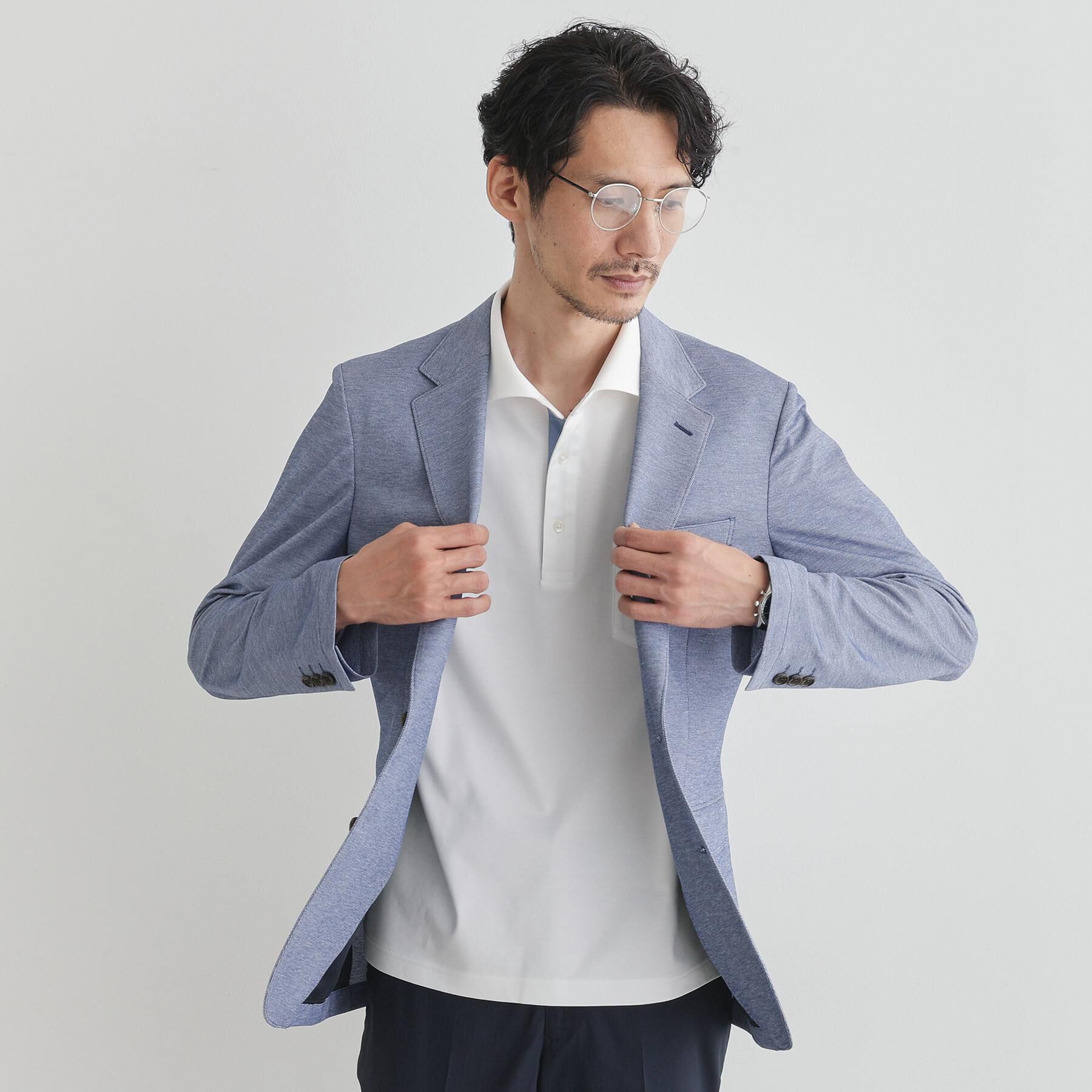 TAKEO KIKUCHI「【LIMITED】アイスクリアコットンポンチポロシャツ」|ポロシャツ|