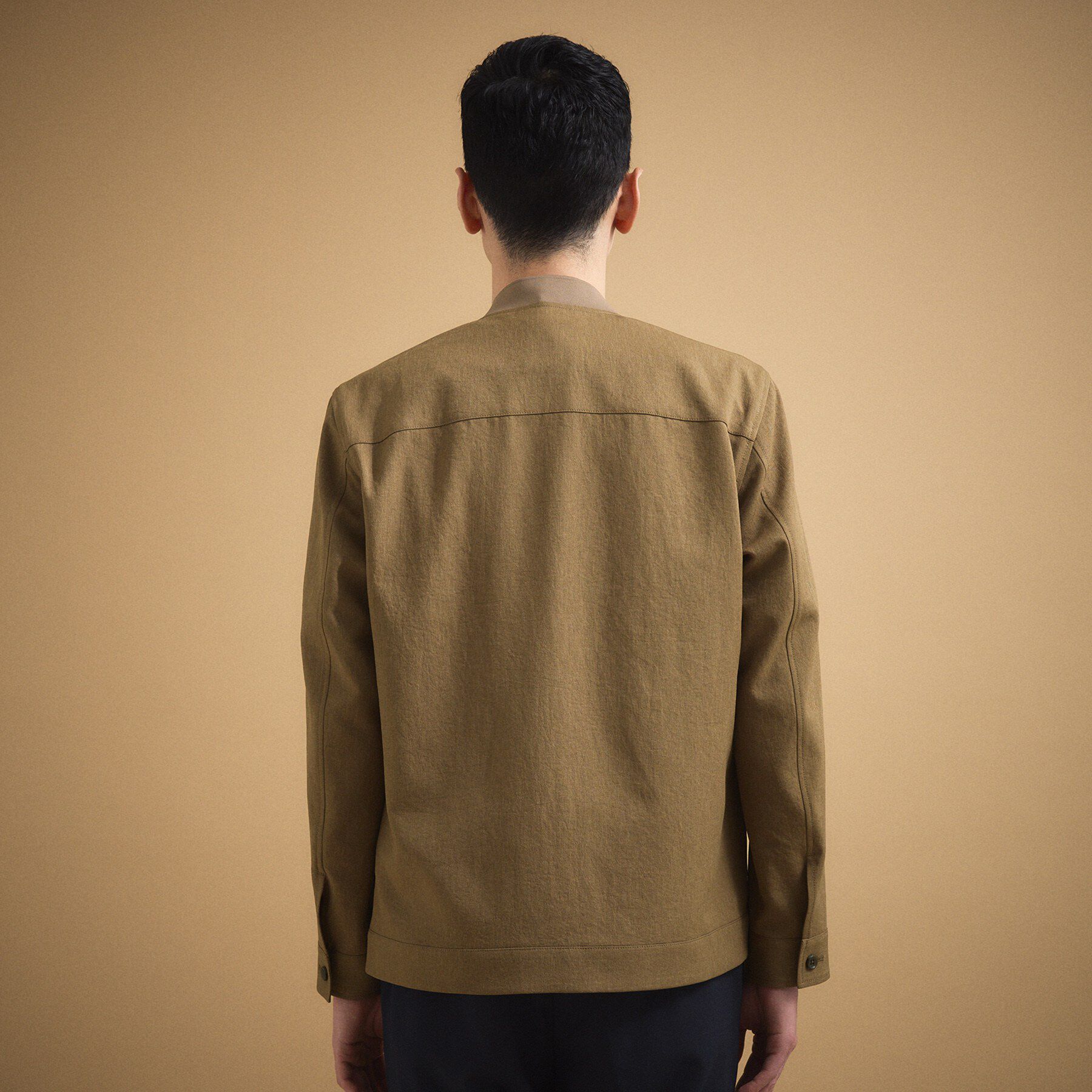TAKEO KIKUCHI「リネンライクカルゼ リブブルゾン」|ブルゾン・スタジャン|
