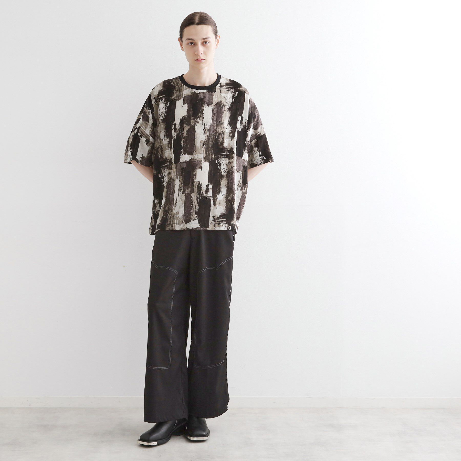 tk.TAKEO KIKUCHI「アブストラクトドルマンカットソー」|Tシャツ・カットソー|