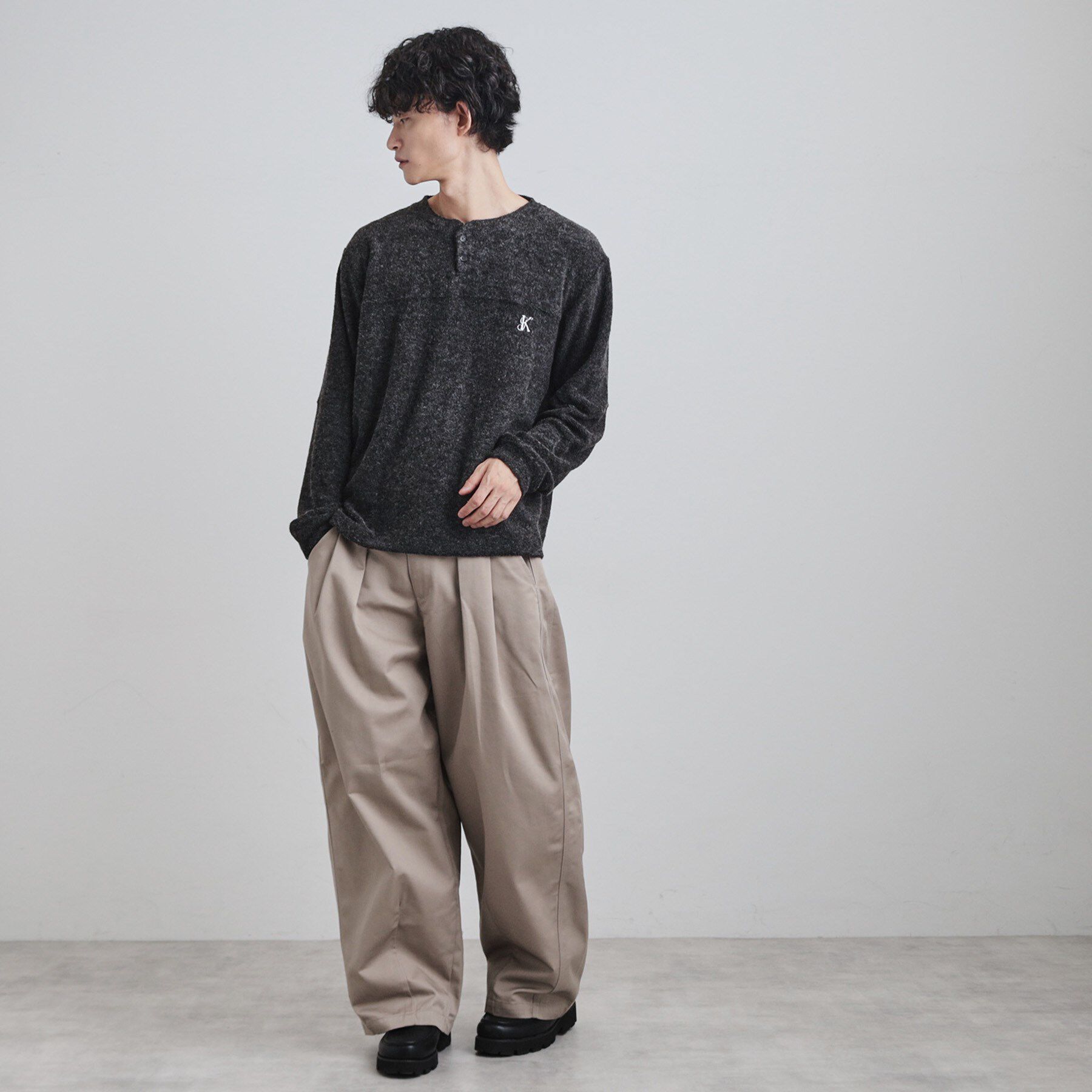 tk.TAKEO KIKUCHI「モールヘンリーネックカットソー」|Tシャツ・カットソー|