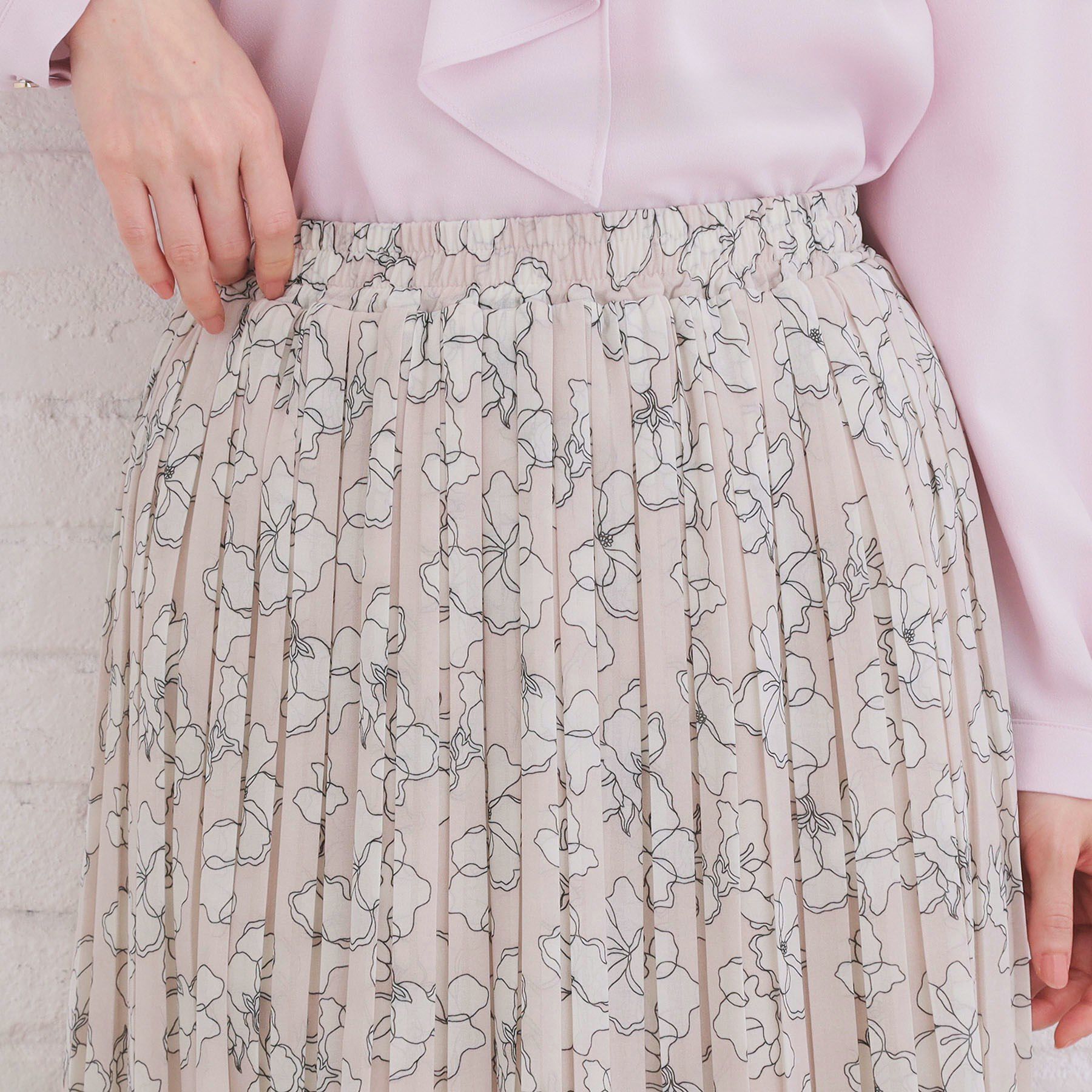 index「選べる丈 シフォンプリーツスカート【洗濯機OK/イージーアイロン/防シワ】《6col》」|スカート|