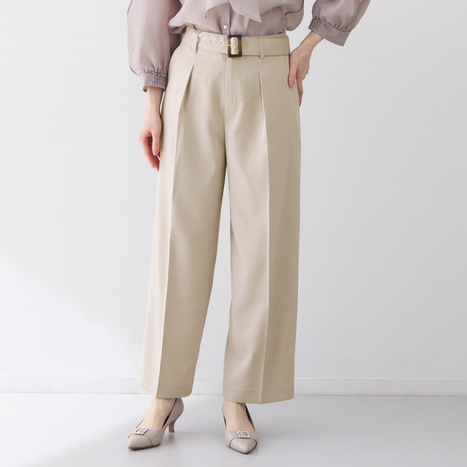 index「ストレッチワイドストレートパンツ/セットアップ対応【洗濯機OK/吸水速乾】」|その他|