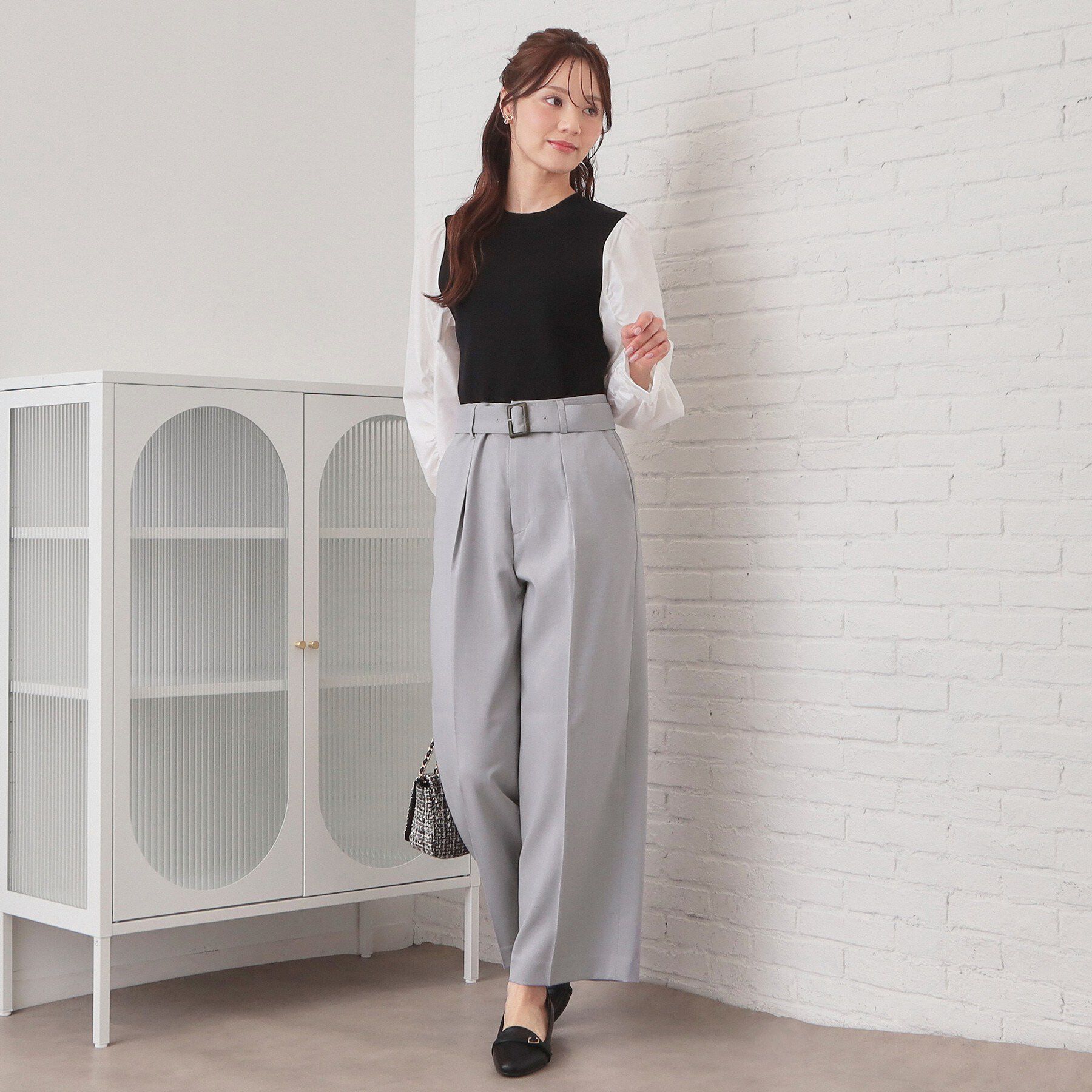 index「ストレッチワイドストレートパンツ/セットアップ対応【洗濯機OK/吸水速乾】」|その他|