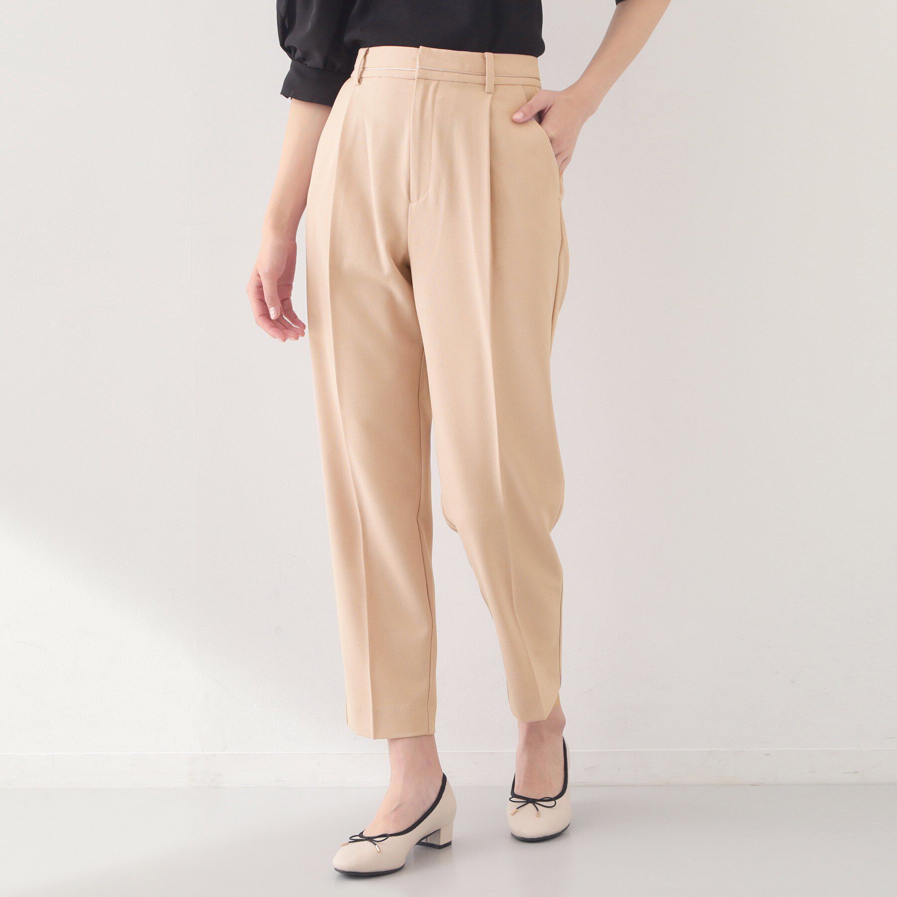 index「ストレッチテーパードパンツ/セットアップ対応可【洗濯機OK/接触冷感/吸水速乾/防シワ】《SS～LL」|その他|