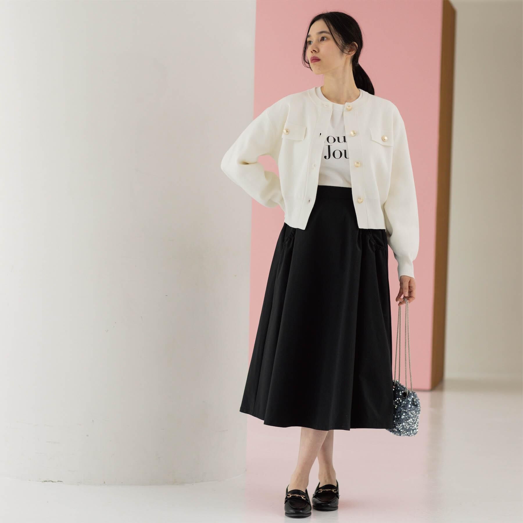 OPAQUE.CLIP「フラップポケット金ボタンニットカーディガン【洗濯機OK】」|カーディガン|