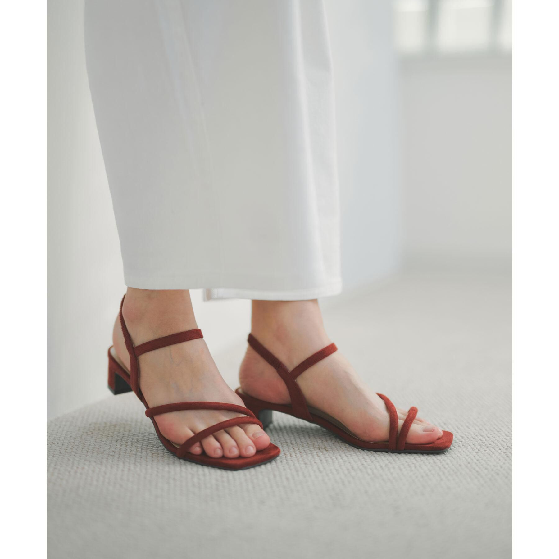 OPAQUE.CLIP「ワンタッチクロスデザインサンダル」|サンダル|