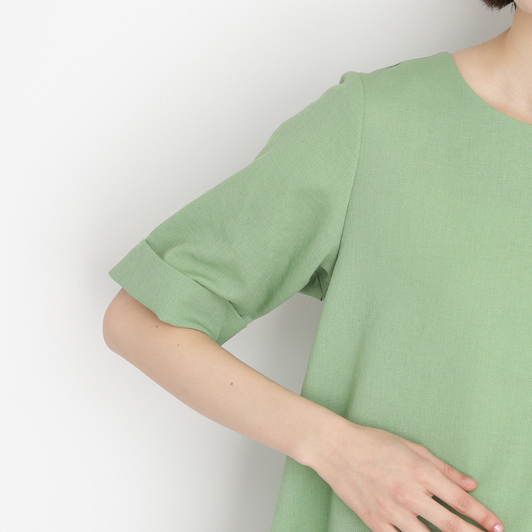 THE SHOP TK「麻調ブラウス【シワになりにくい/洗える】」|シャツ・ブラウス|