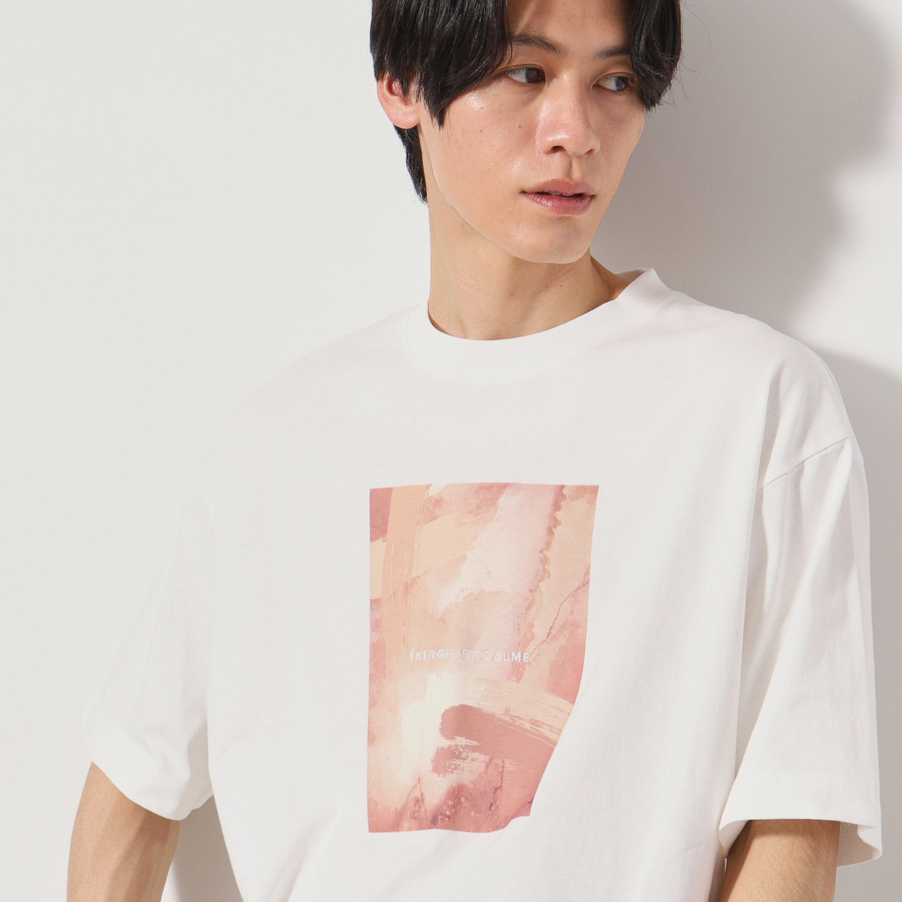 THE SHOP TK「【Begin6月号掲載】オーガニックコットンプリント半袖Tシャツ」|Tシャツ・カットソー|オフホワイト(003